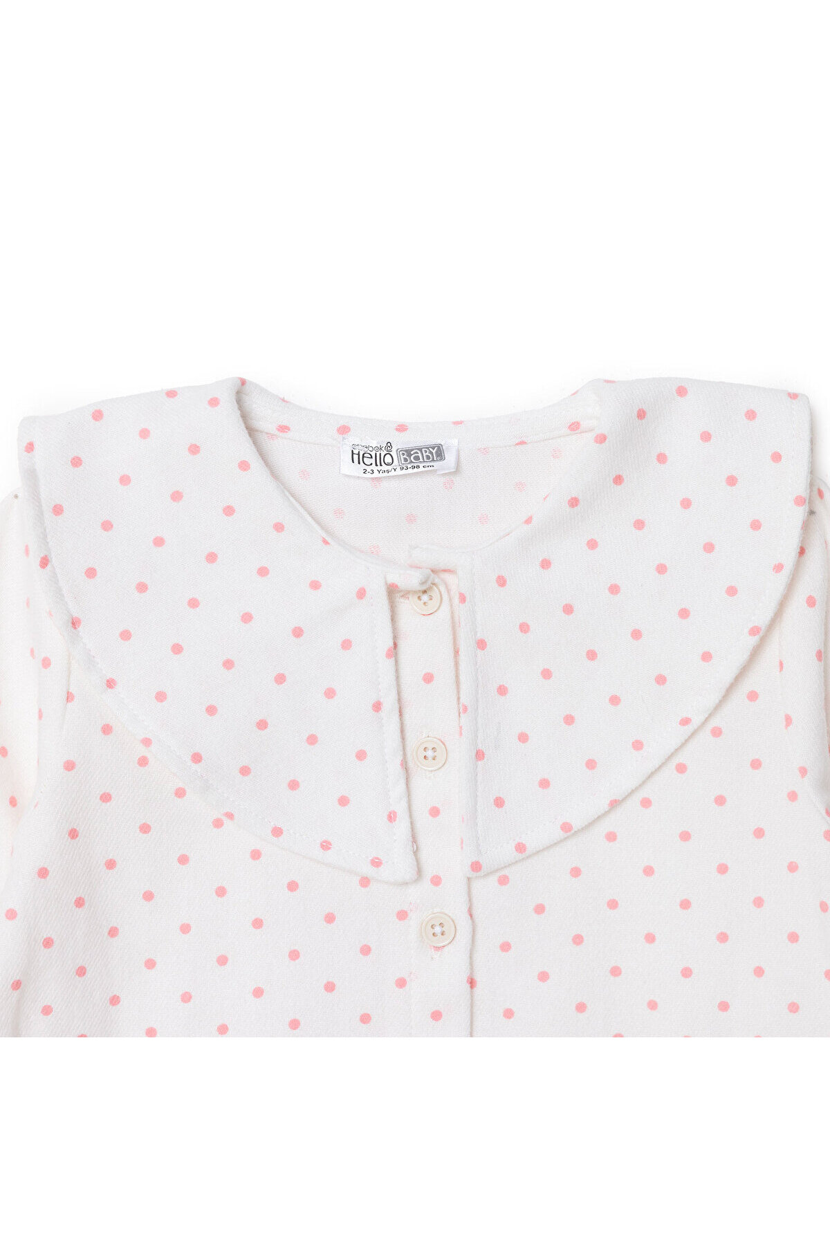 ebebek Hello Baby HelloBaby Kız Bebek Gömlek Düğmeli Bebe Yaka Uzun Kol fotoğrafı 3 (önizleme)