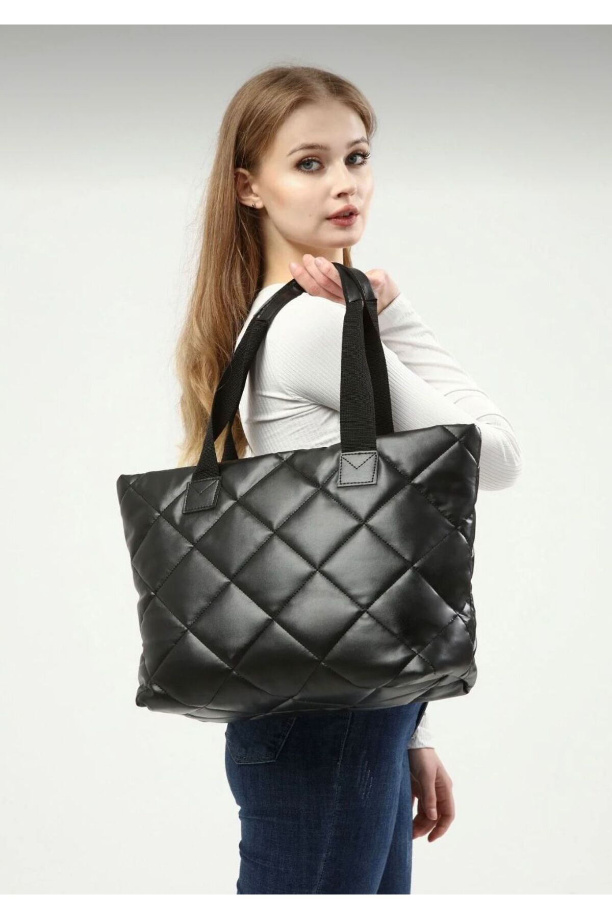 bag KADIN SİYAH EL VE OMUZ ÇANTASI
