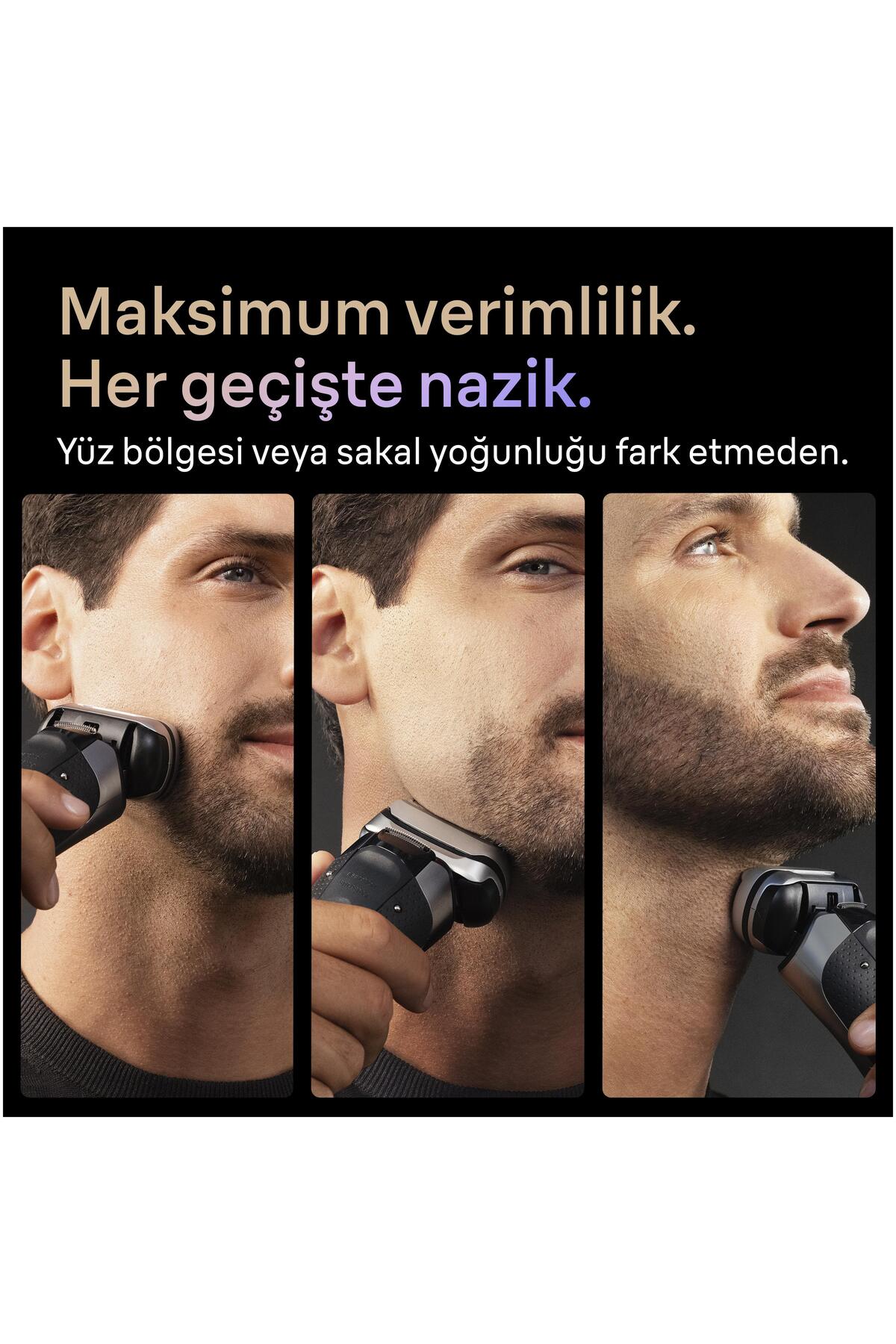 ماشین اصلاح برقی سری 9 PRO+، مناسب برای استفاده خشک و مرطوب، همراه با پایه شارژ، مدل 9615S