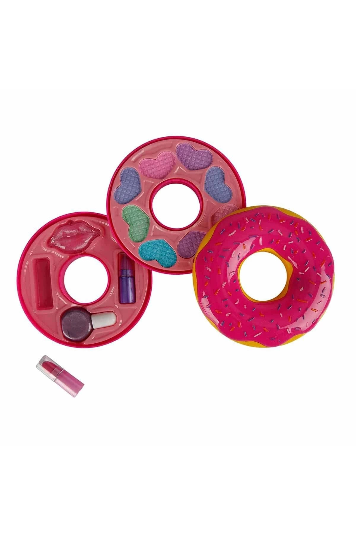 ست آرایش زیبایی دو لایه به شکل دونات