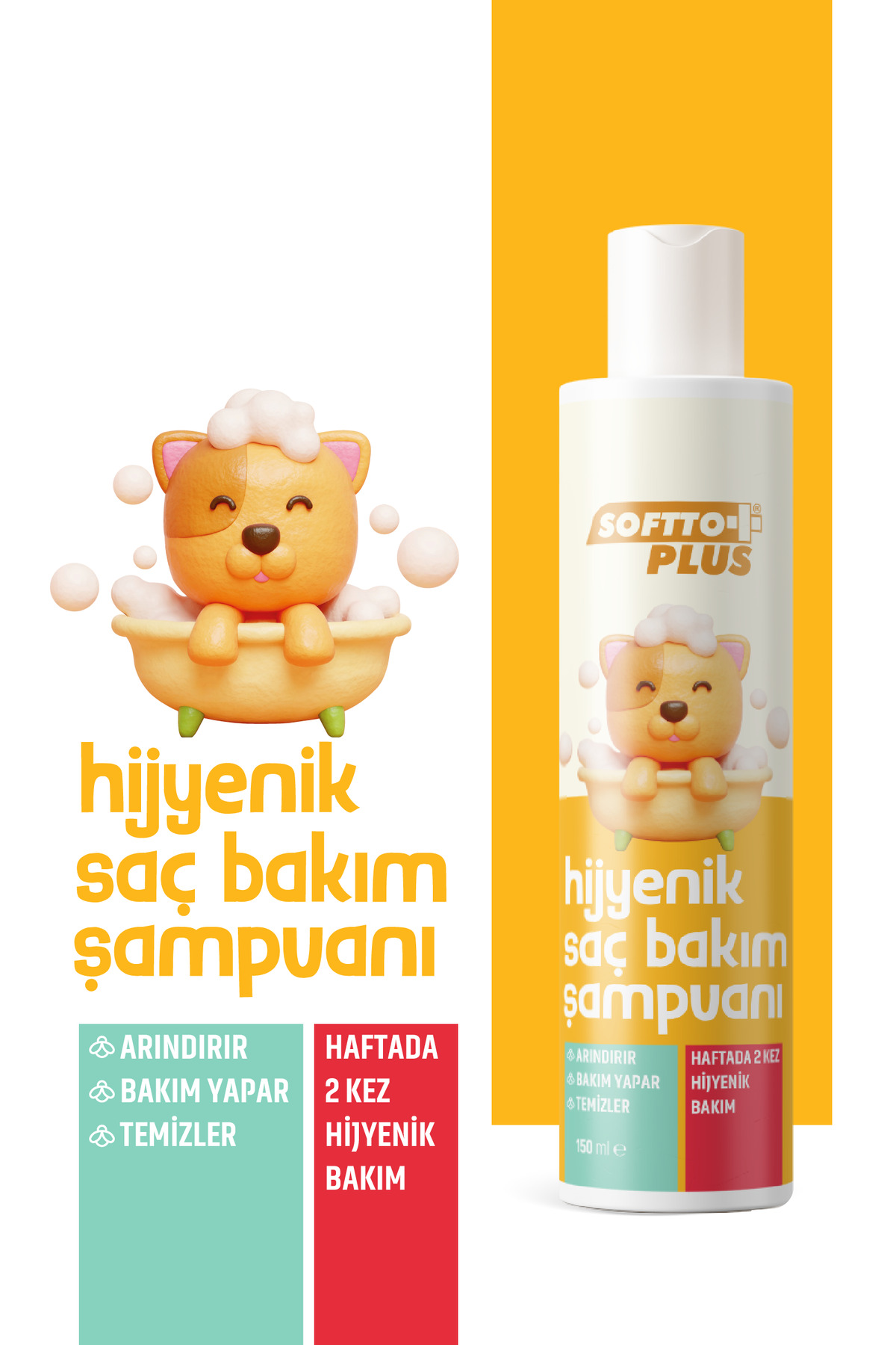 Hijyenik Saç Bakım Şampuanı 150 ml - Ürün görseli