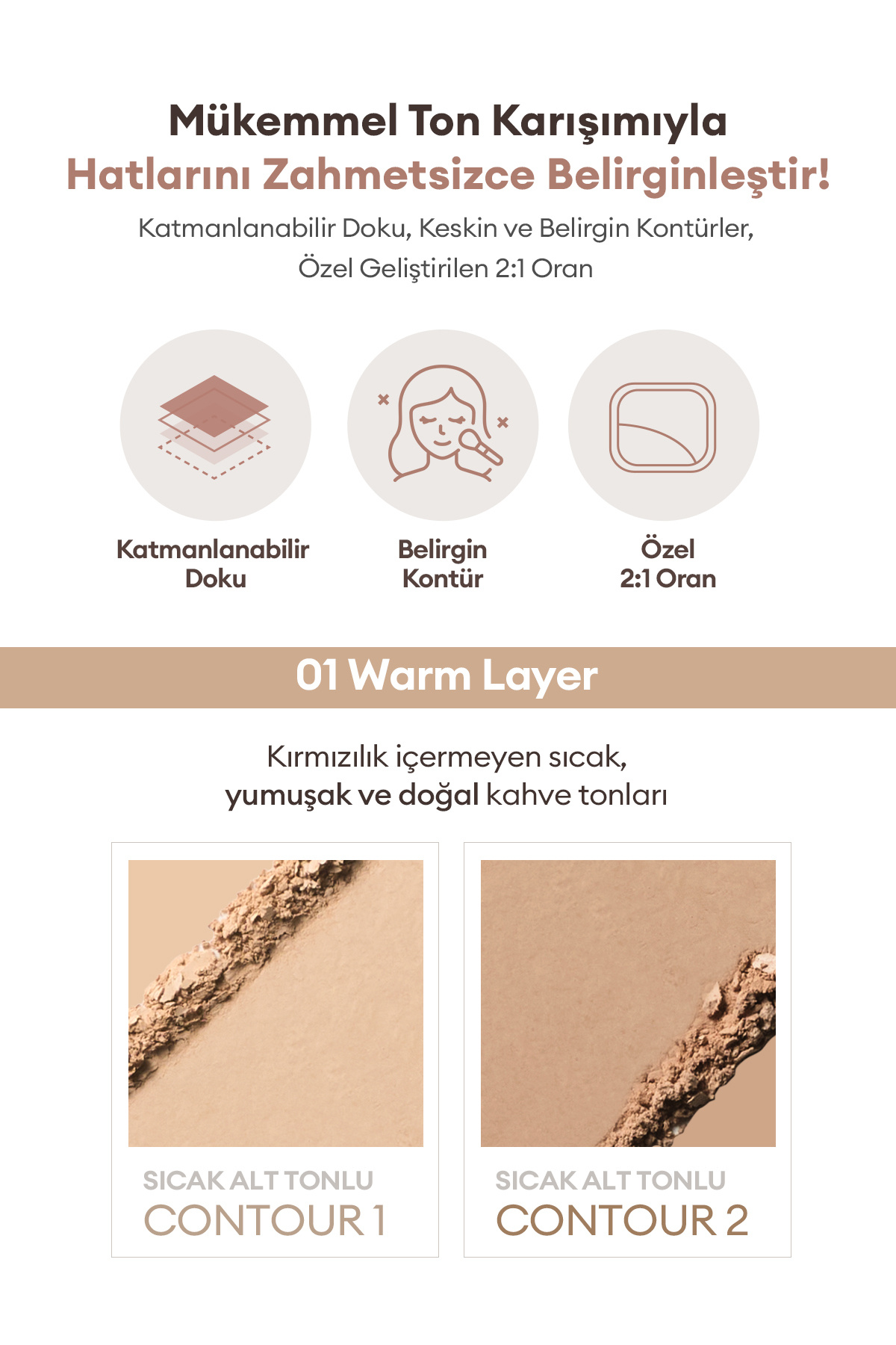 İki Renkli, Sıcak Alt Tonlu Kontür Paleti A'PIEU Juicy-Pang Layering Shading (01 Warm Layer) — قهوه‌ای 111633 — تصویر 3 از 8