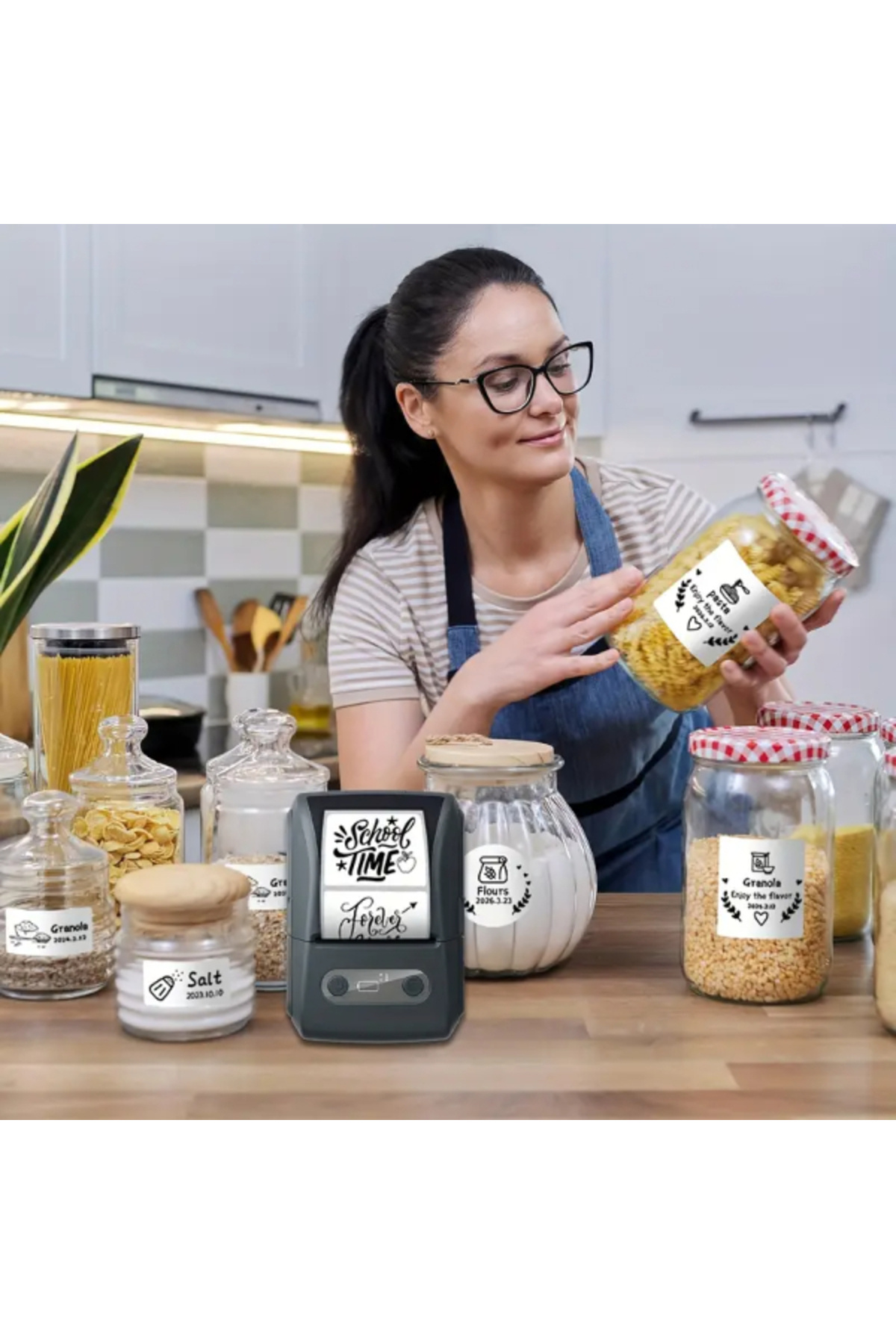 mikudesign Kablosuz Portatif Etiket Yazıcısı