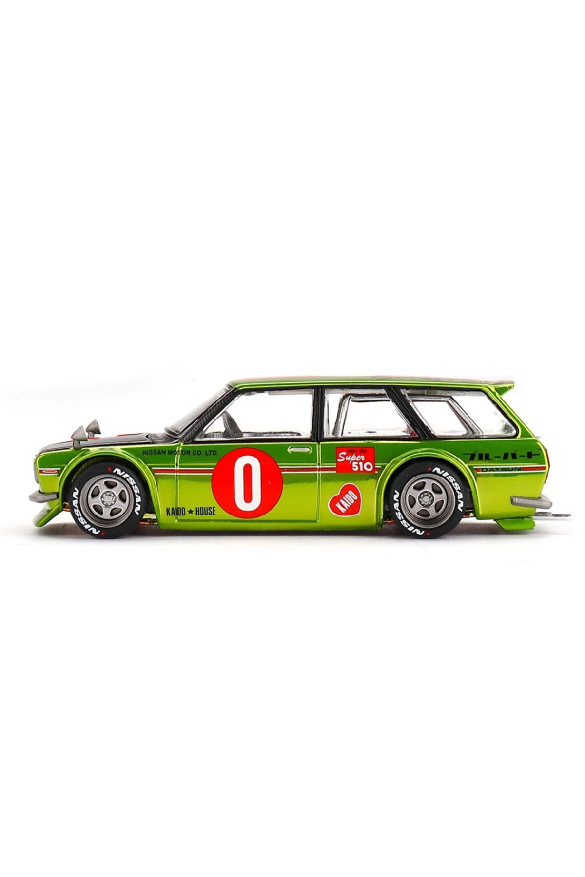 Kaido House DATSUN KAIDO 510 WAGON 1/64 CHROME YELLOW KHMG164