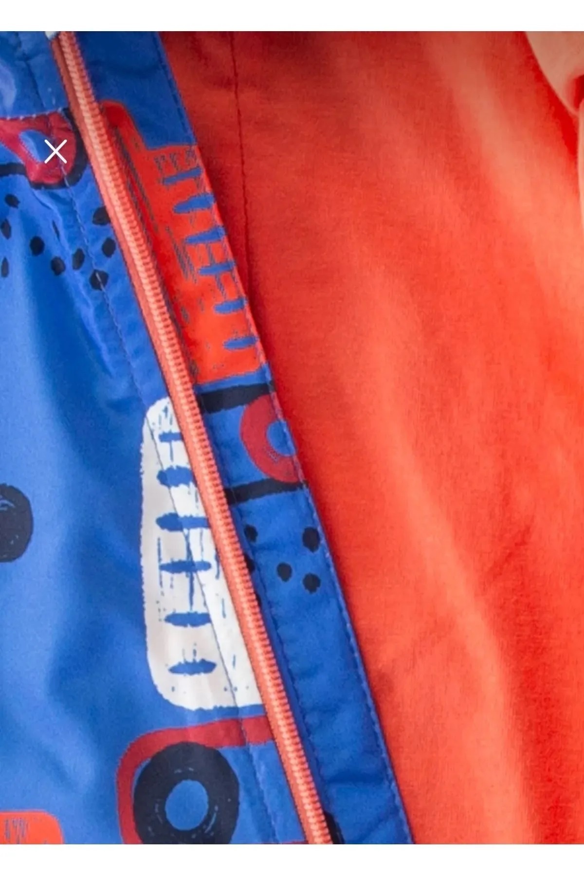 ZERA KIDS Yeni Sezon VİNÇ Figürlü Kapüşonlu Pamuk Astarlı Fermuarlı Bebek&Çocuk Yağmurluk Tulum Mont fotoğrafı 3 (önizleme)