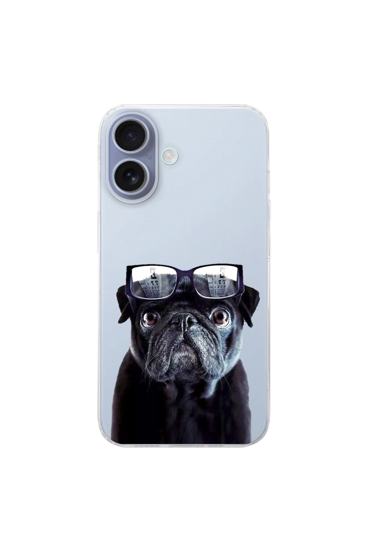 PrintiFy Apple iPhone 16 İle Uyumlu Köpek 3 Baskılı Kamera Korumalı Şeffaf Kılıf