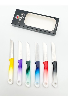 Solingen Orijinal Ritter Ebruli 6 Adet Meyve Bıçağı Karışık