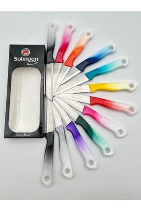 Solingen Orijinal Ritter Ebruli 12 Adet Meyve Bıçağı Karışık