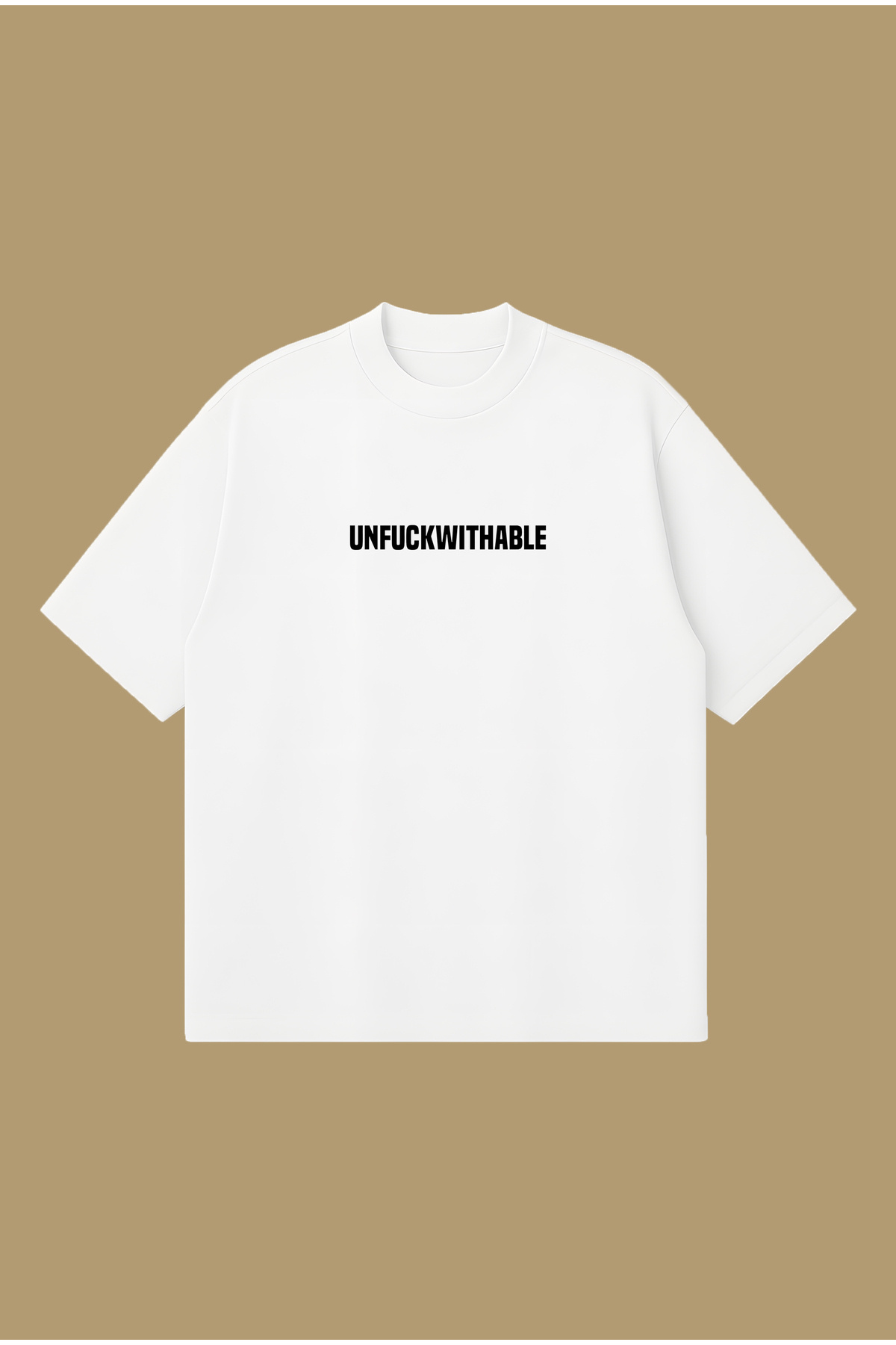 PURE POWER Unfuckwithable Boxy Fit Oversize Unisex Tshirt – Baskılı Tişört | Streetwear