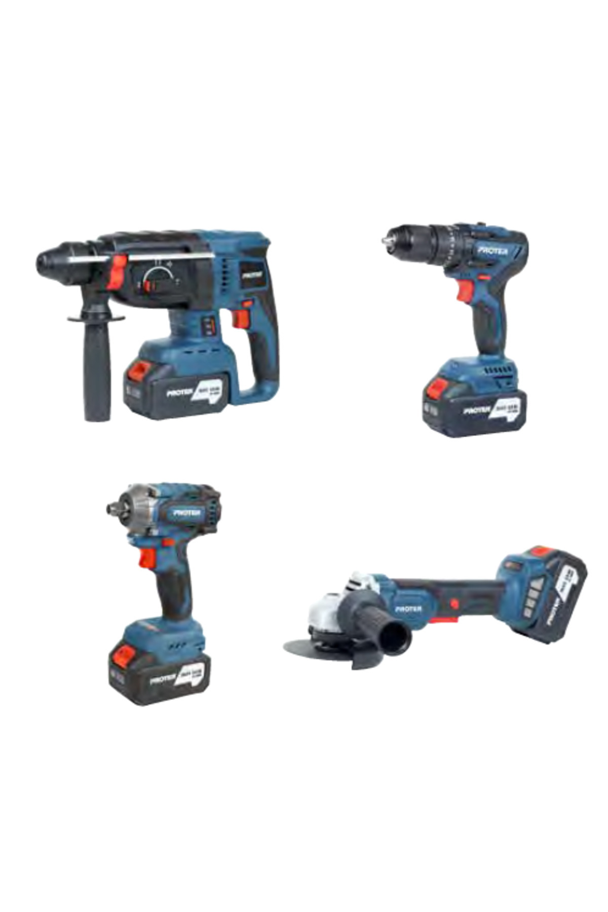 Proter PST 914 quatro Şarjzlı 4'Lü Set