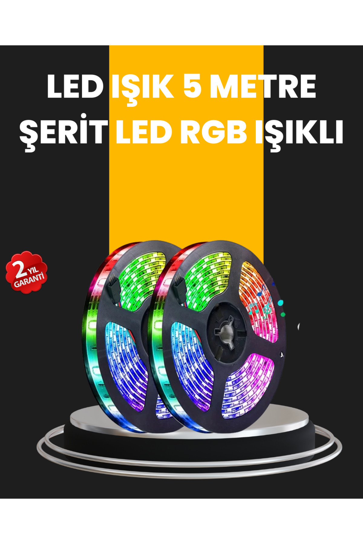 techbutiq 5 Metre Kumandalı Su Geçirmez Şerit LED