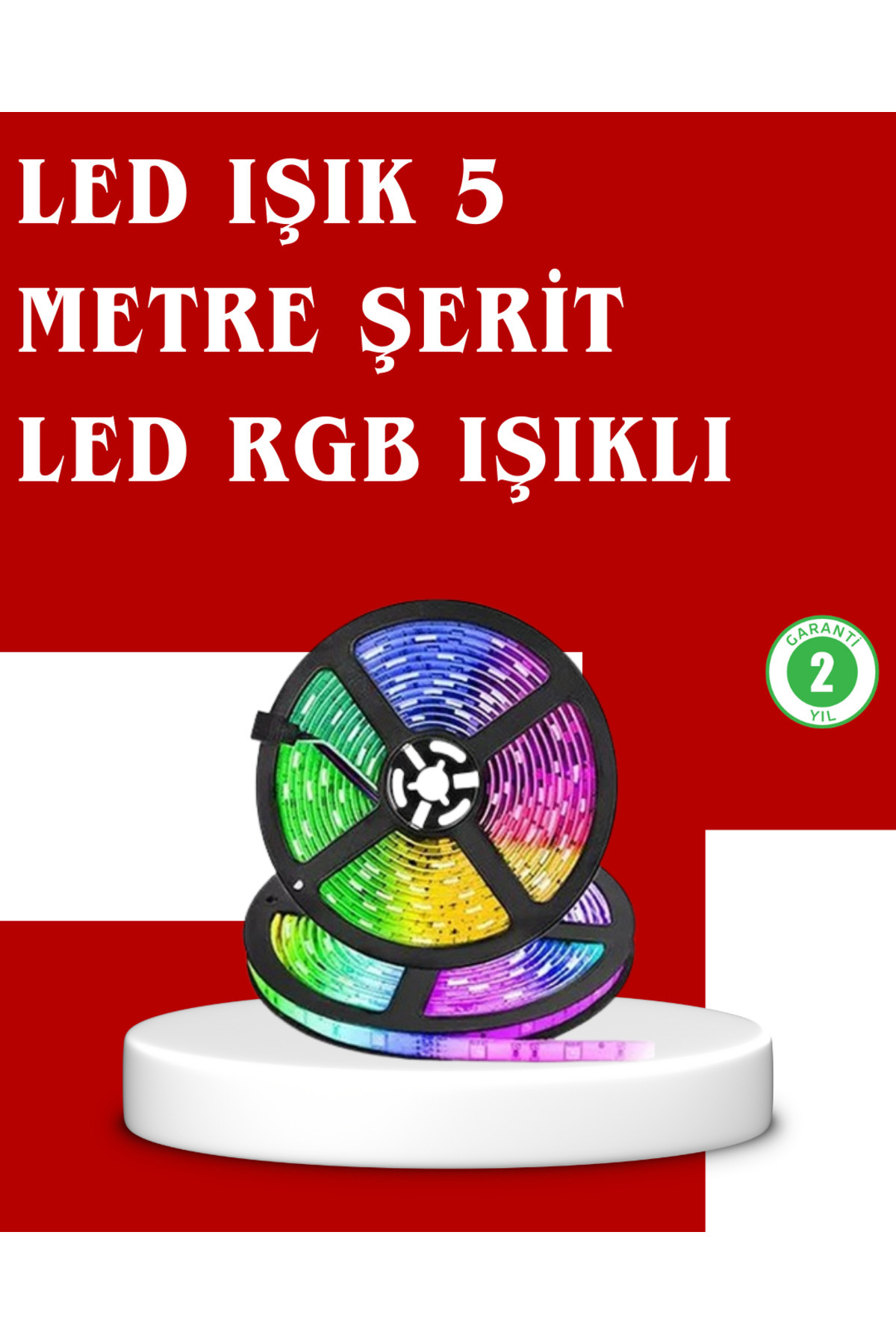 techbutiq 5 Metre Kumandalı RGB Şerit LED Aydınlatma