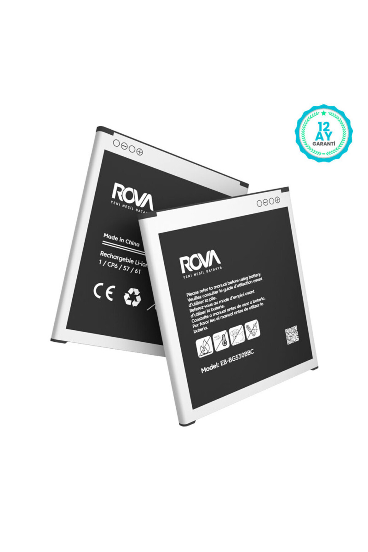 ROVA Samsung Grand Prime Pro SM-J250 Batarya Pil 2600 mAh