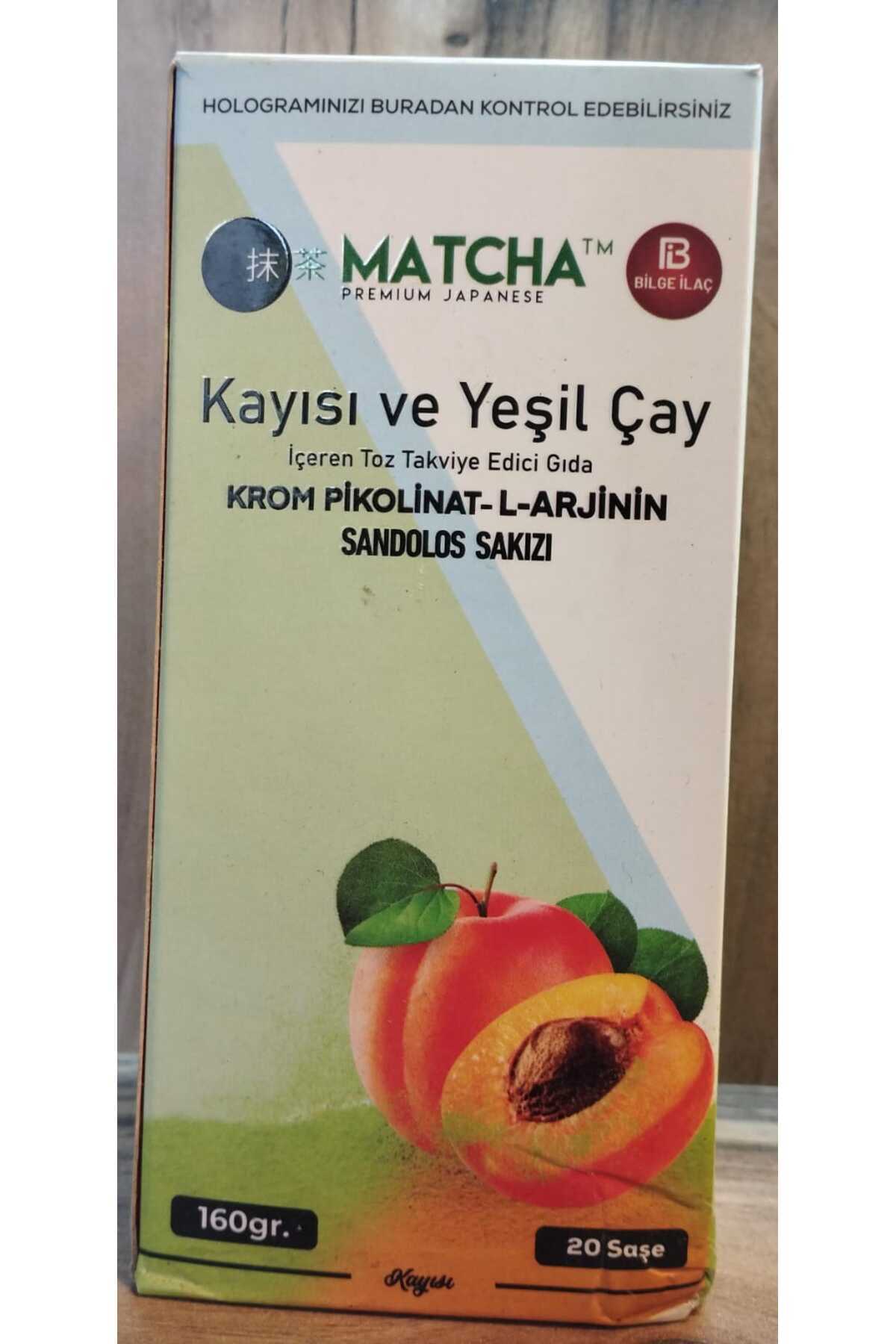 Royal Sweets Kayısı Yeşil Çay – 20'li Paket | Doğal ve Lezzetli Bitki Çayı