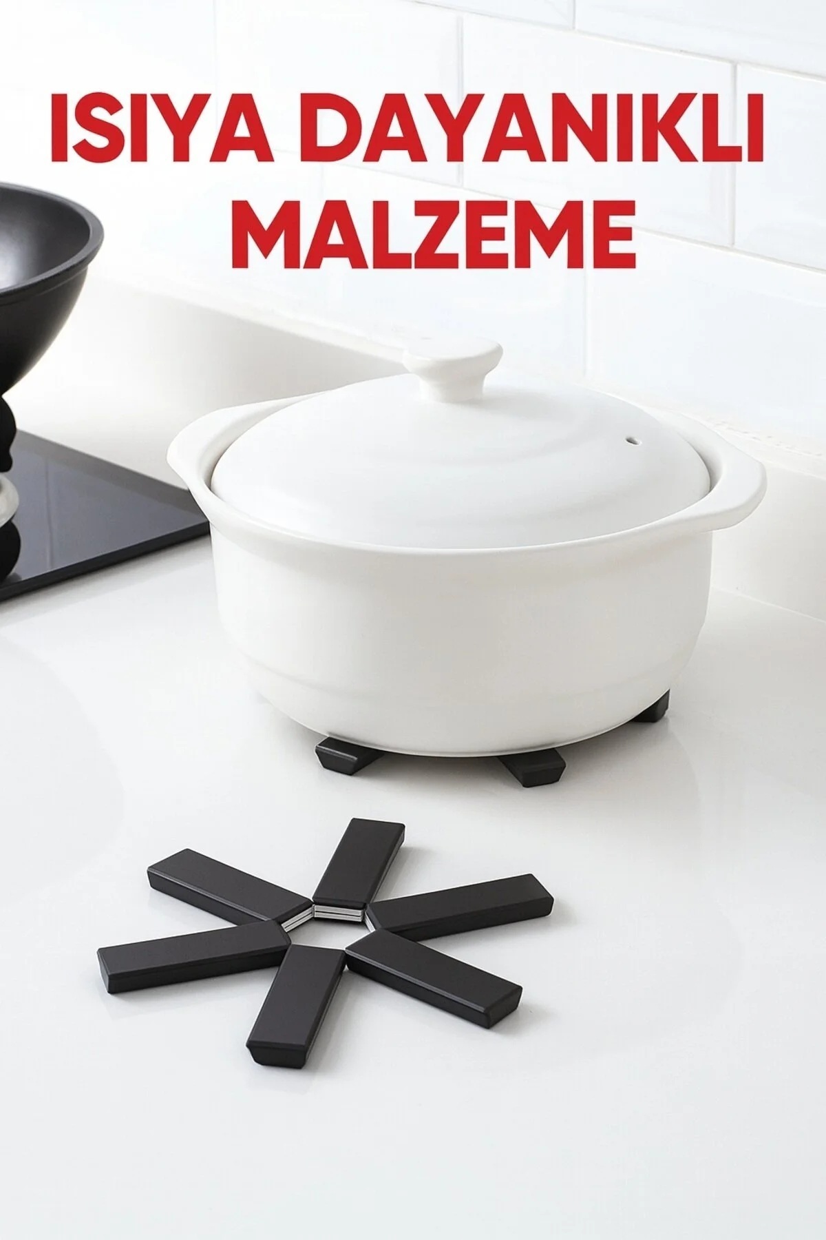 Katlanabilir Nihale, Tencere, Tava, Çaydanlık Altlığı, Masa ve Tezgah Sıcak Koruyucu Isıya Dayanıklı