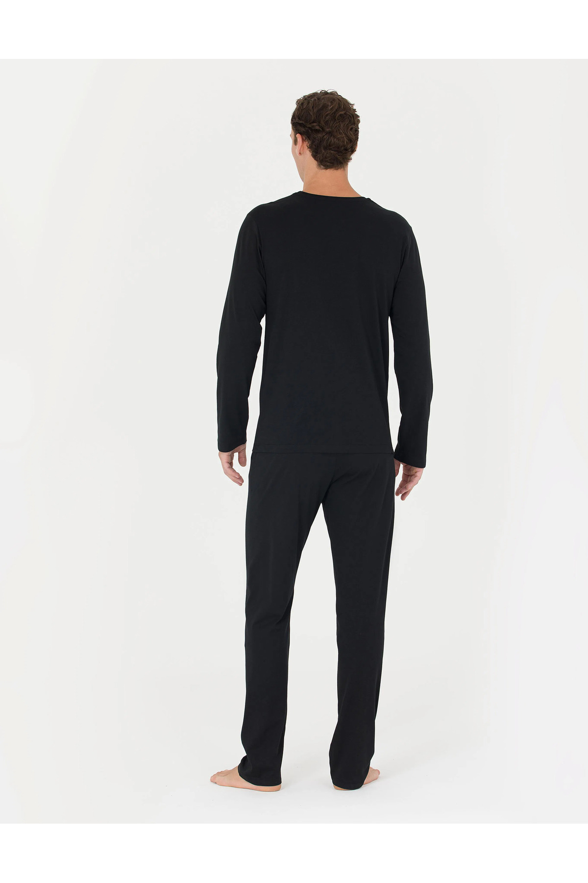 ست پیژامه مردانه طرح دار فاق نرمال آستین بلند | پیر کاردین Pierre Cardin 432643763452 - تصویر 3