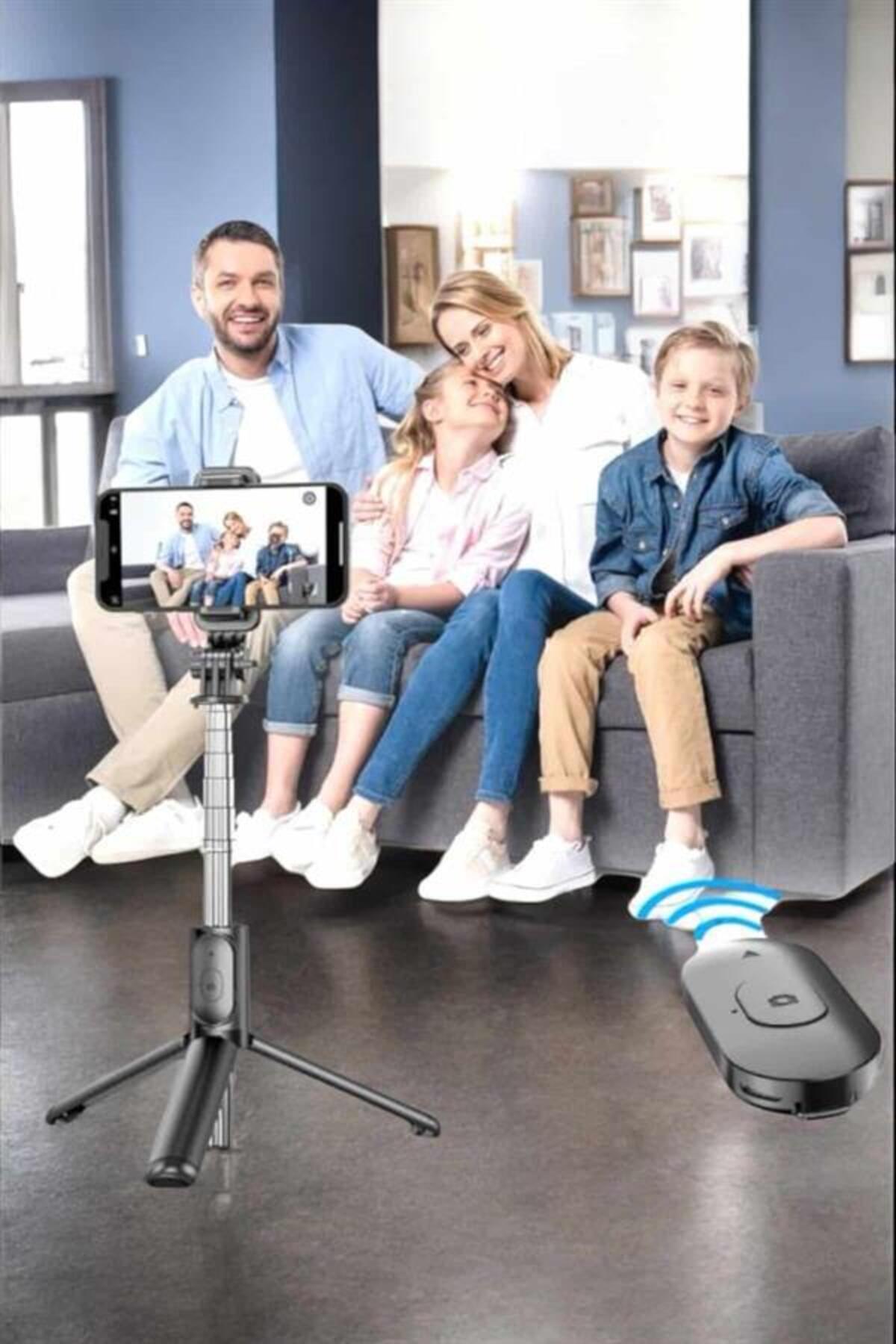 Savings Sphere Kumandalı Tripod Telefon Tutucu Selfie Çubuğu 360 Derece Dönebilen