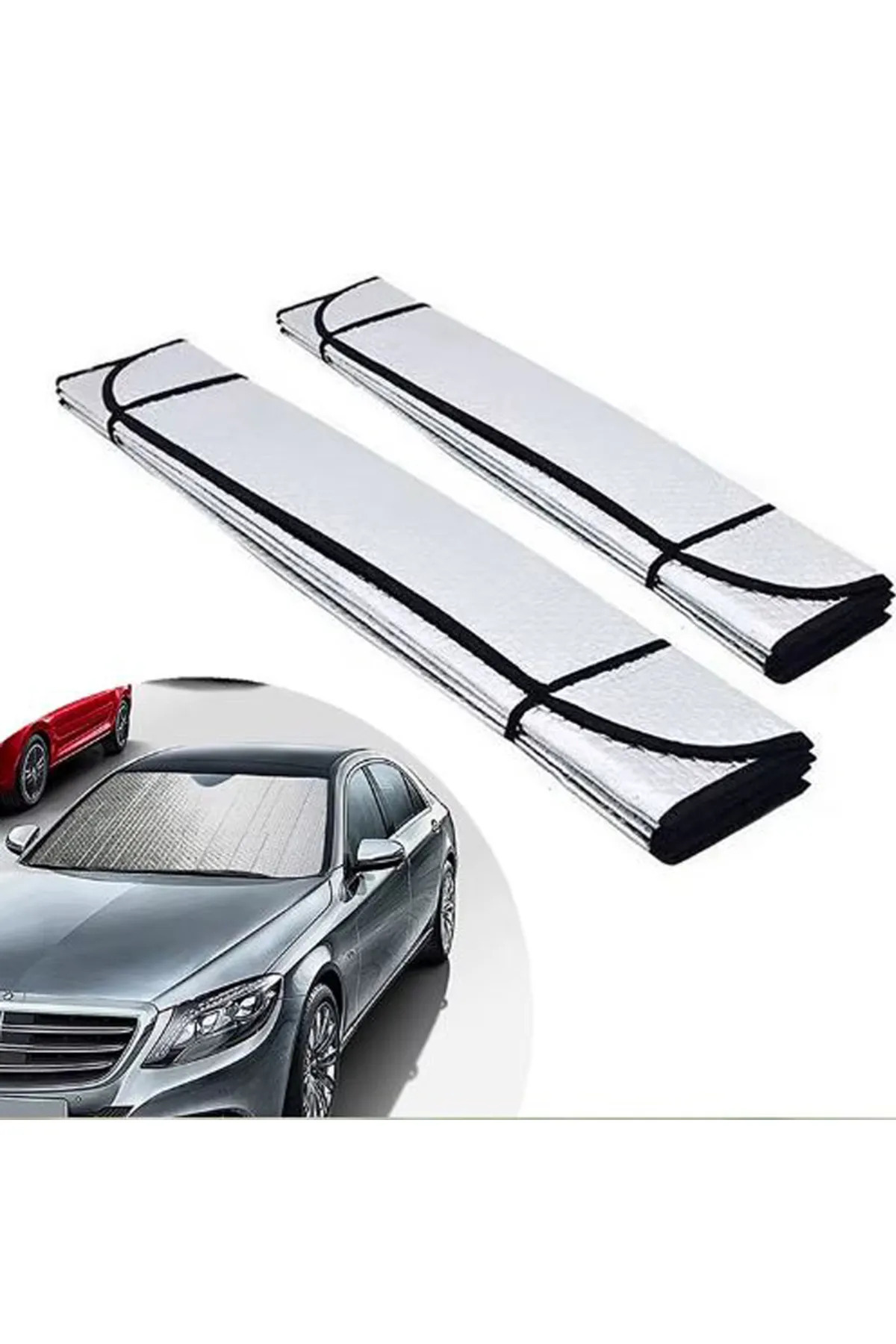 BareStore Oto Ön Cam Güneşlik Katlanabilir UV Koruyucu Renault Megane Hyundai i20 Opel Astra Toyota Corolla