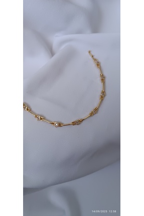 ARİ TAKI Yıldız taşlı Gold çelik bileklik