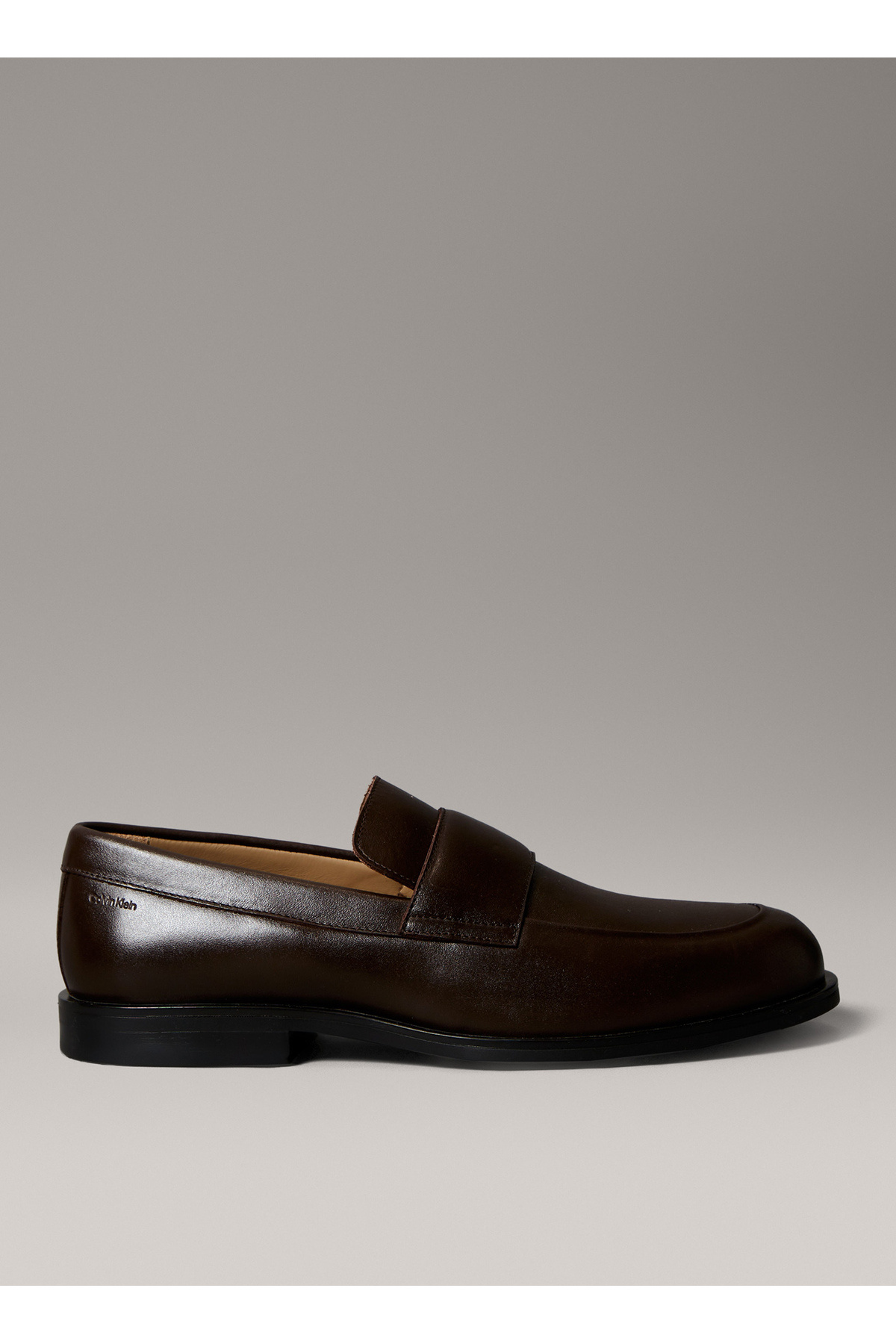 کلوین کلاین کفش کلاسیک مردانه قهوه ESS Rubber BAND LOAFER LTH