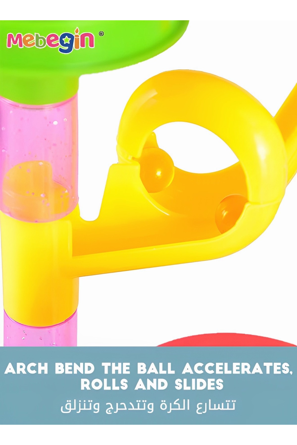 مجموعه ماربل ران ۱۳۳ تکه بلوک‌های ساختمانی، بلوک‌های سه‌بعدی چیدنی، اسباب‌بازی ریل، مونتاژ DIY M