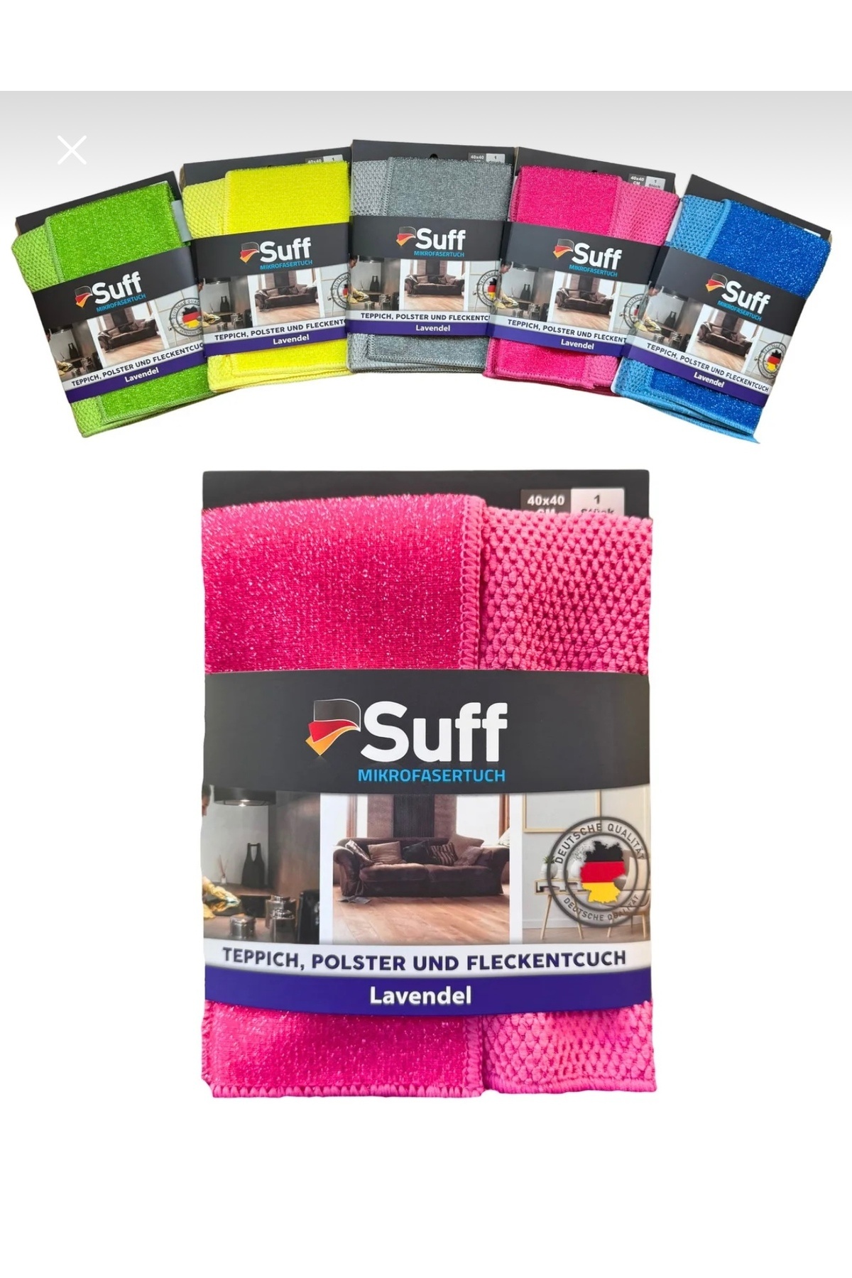 TURBO SHİNE Yoğun Tırtıklı - Telli Bez / Halı-koltuk Mikrofiber Bezi / Zor Kir Bezi (40X40CM)