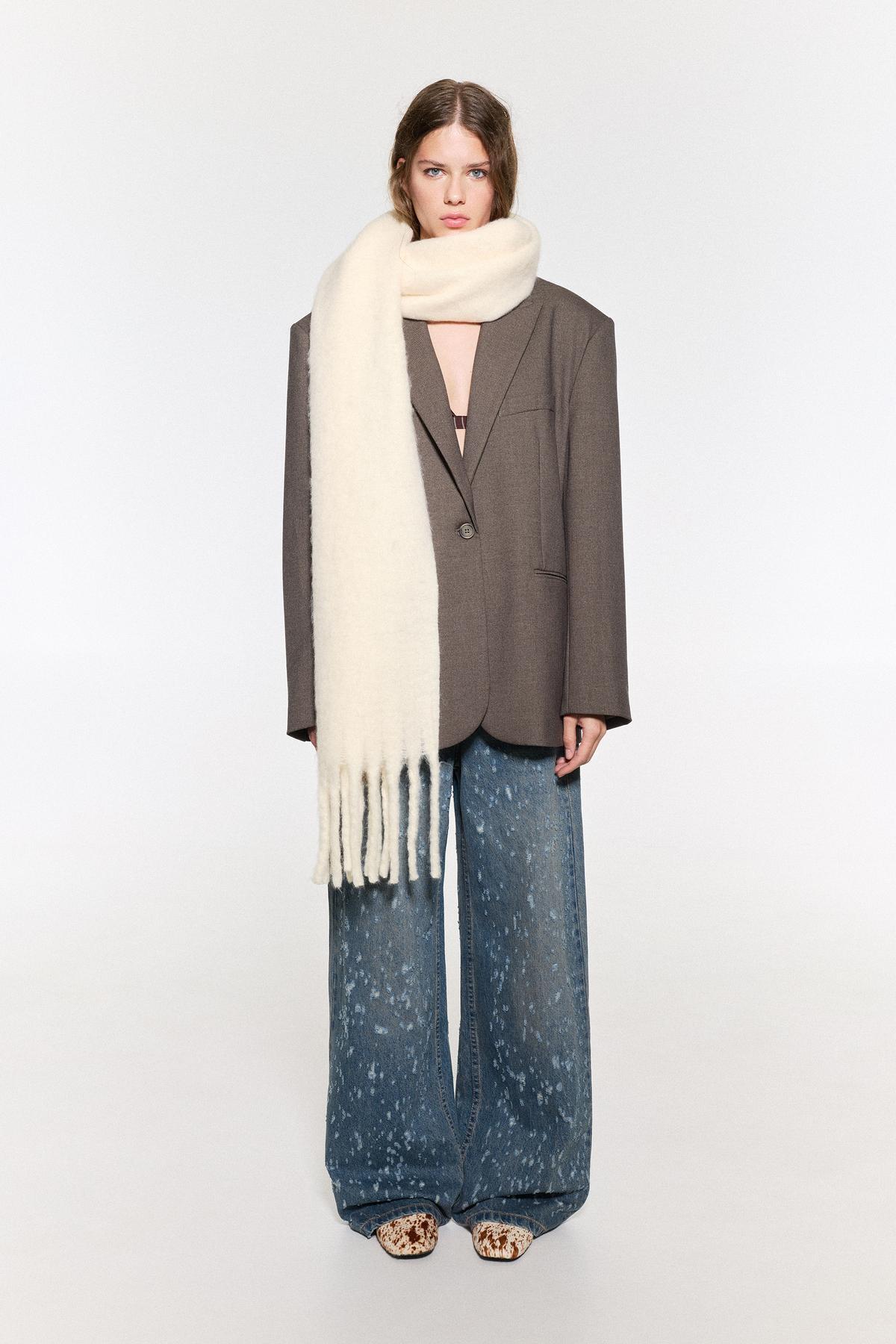 Pull & Bear  Moher efektli atkı - Görsel 2