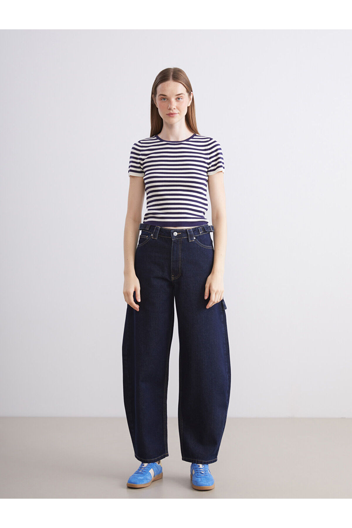 ال سی وایکیکی شلوار جین زنانه Indigo Baggy Fit