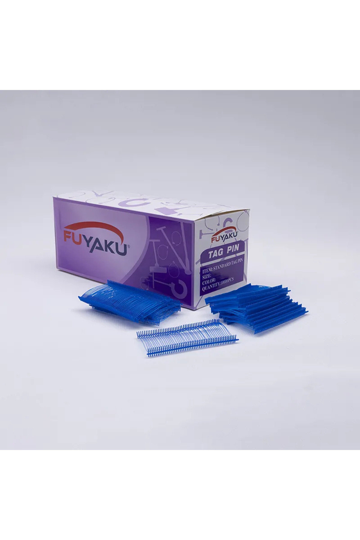 FUYAKU 25 MM Standart Kılçık Etiketleme Plastiği Renkli (10.000 Adet) Mavi