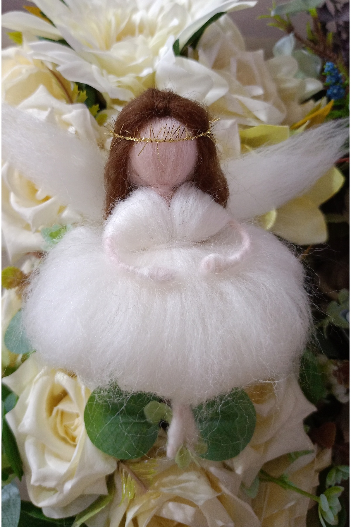 Peri kızı örgü Keçe bebek