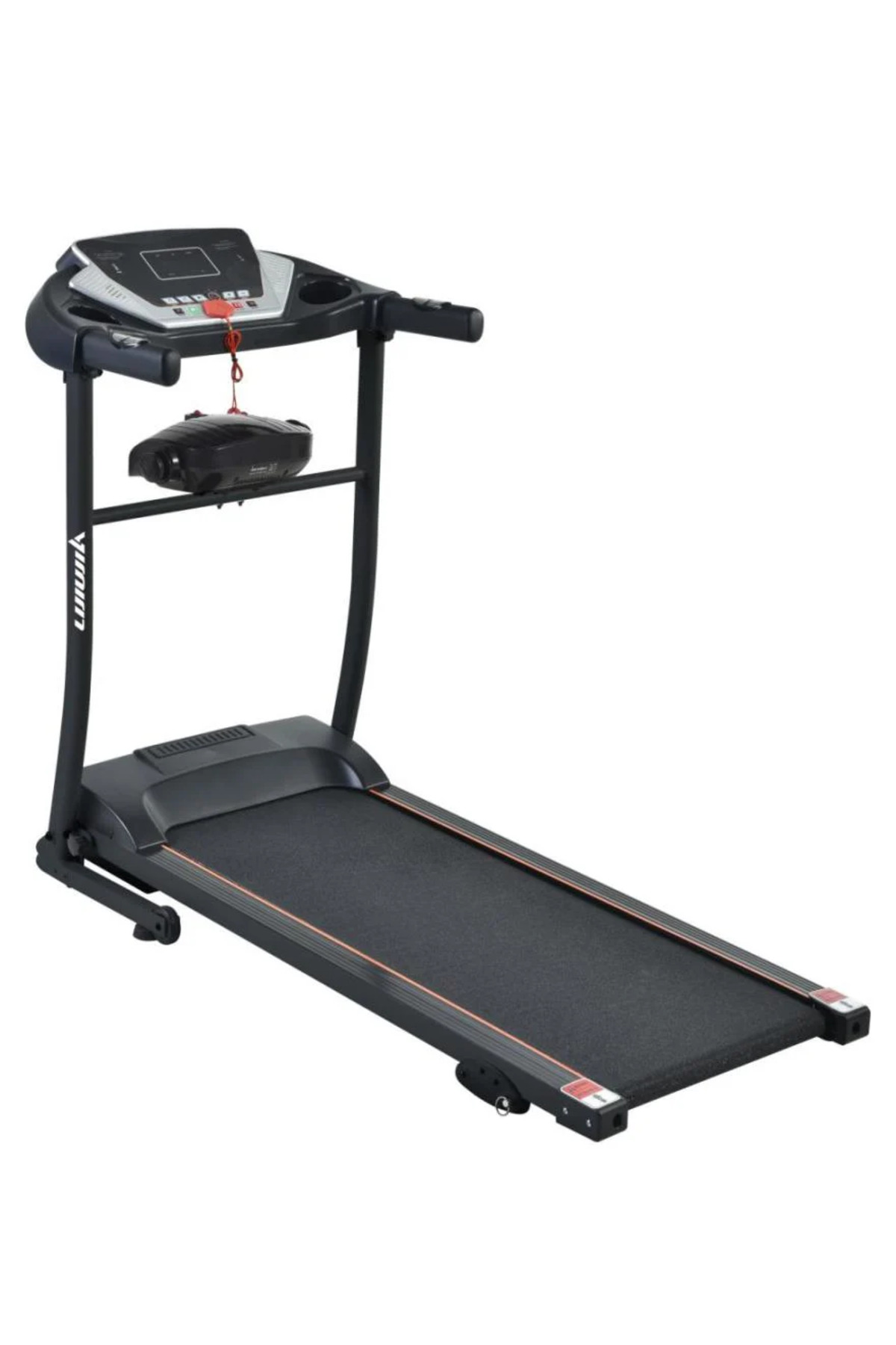 سير كهربائي مع مساج للخصر ومحرك 1.5 حصان، مساحة جري 40*110 سم,3 مستويات انحدار،يتحمل 90كجم, 6069D