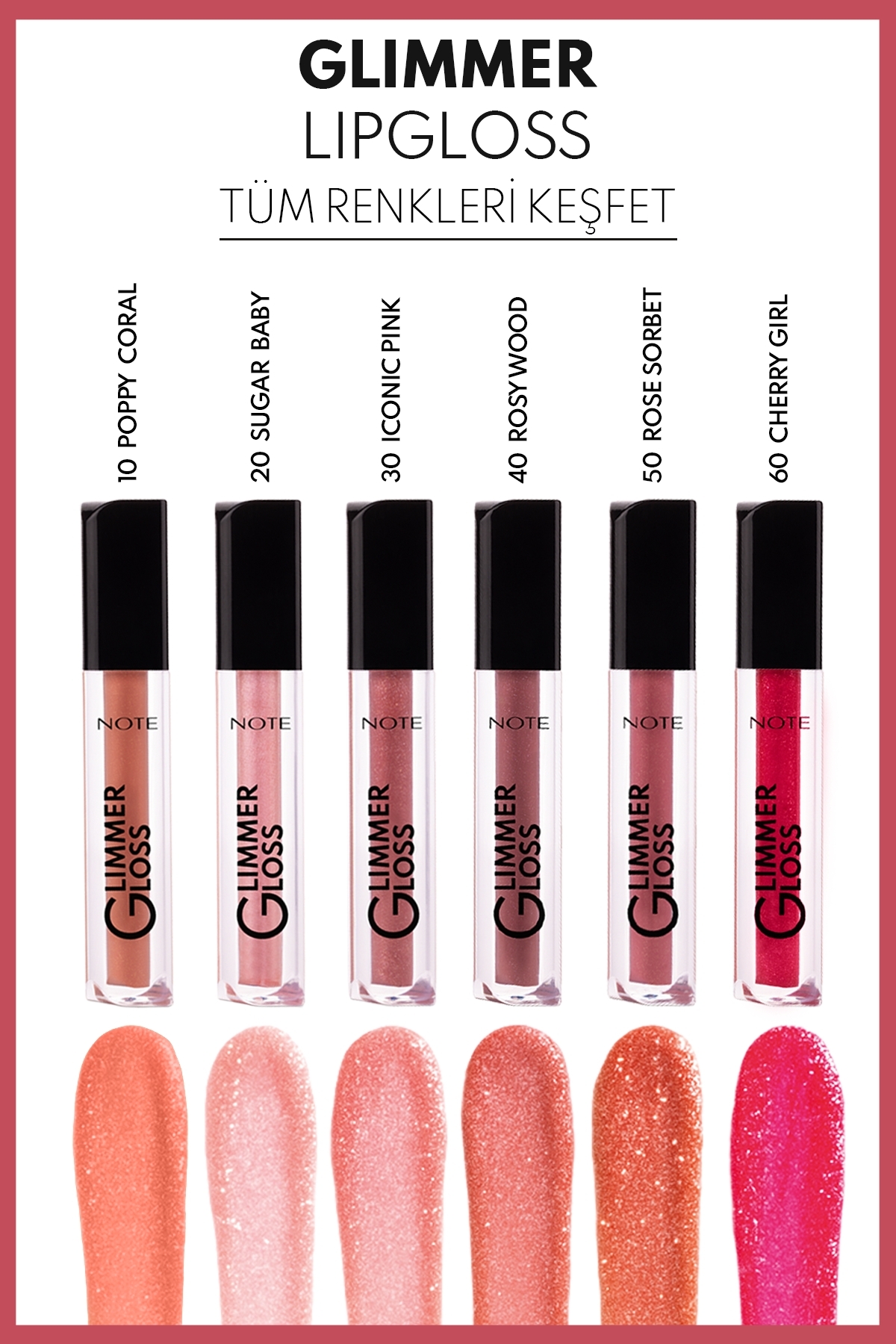 برق لب زنانه | نوت کازمتیکس Note Cosmetics LGL GLIMMER - تصویر 3