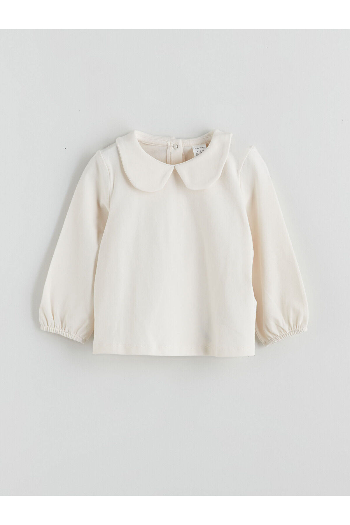 LC Waikiki Kahverengi Bebe Yaka Kız Bebek Bluz ve Elbise 2'li fotoğrafı 6 (önizleme)