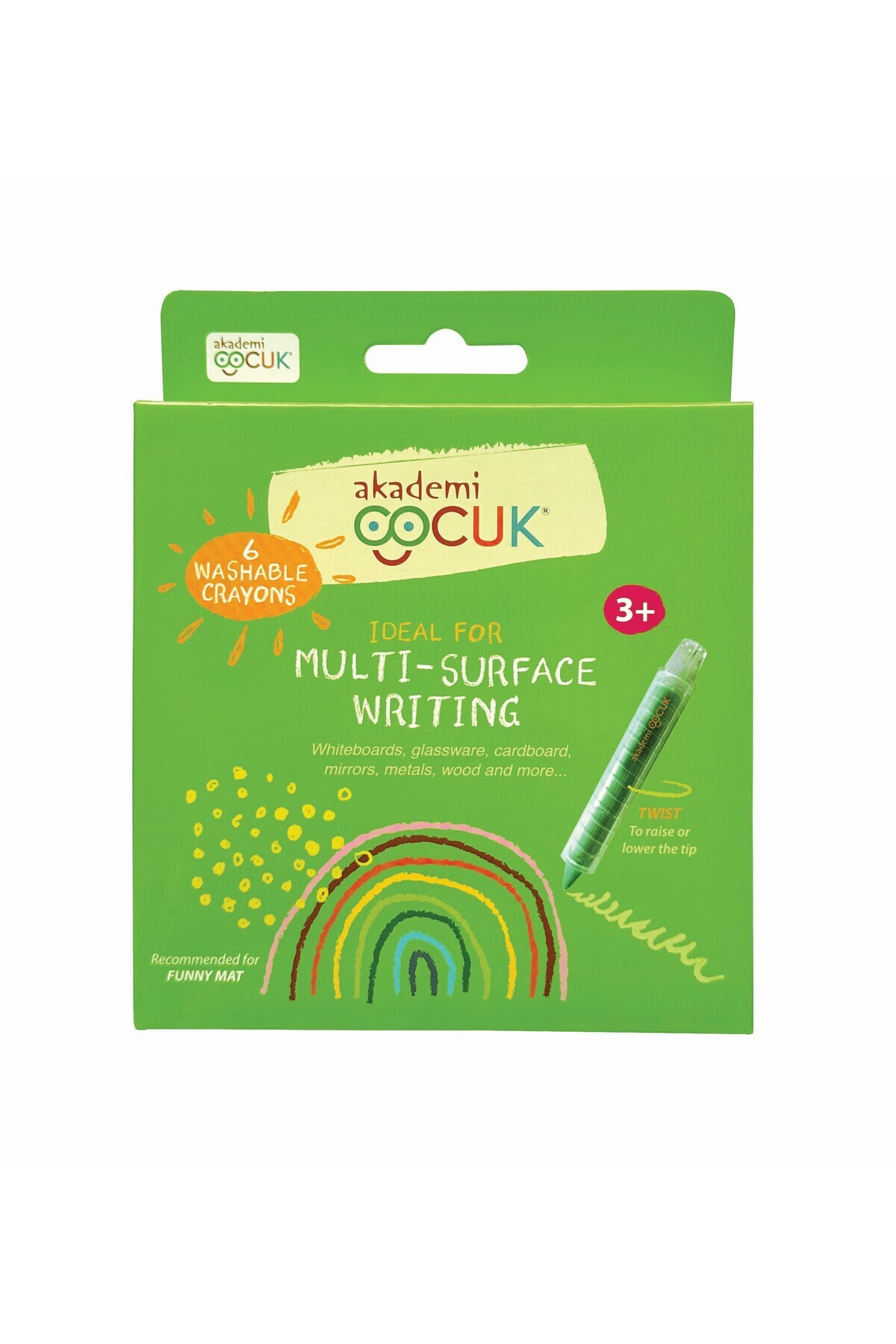 Akademi Çocuk Yıkanabilir 6'lı Tebeşir