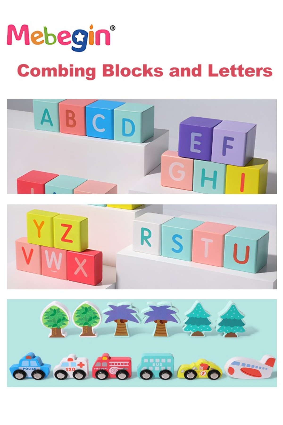 ست ۱۰۸ تکه بلوک ساختنی با سطل نگهداری، اسباببازیهای ساختنی رنگارنگ، اسباببازیهای آموزشی، D