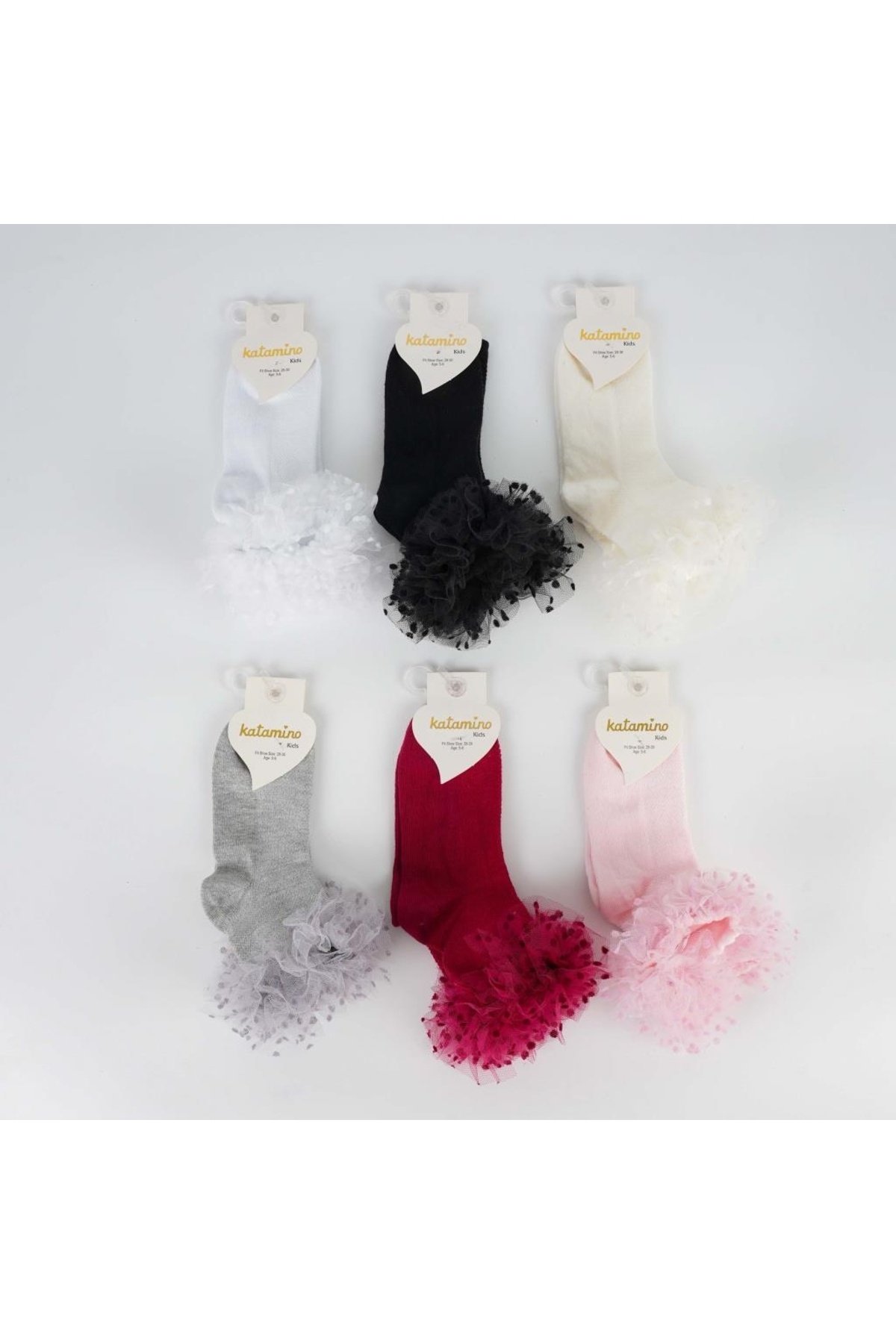 AyrStore Saren Aks. Kız Soket Çorap K22145 Asorti (ADET FİYATIDIR)