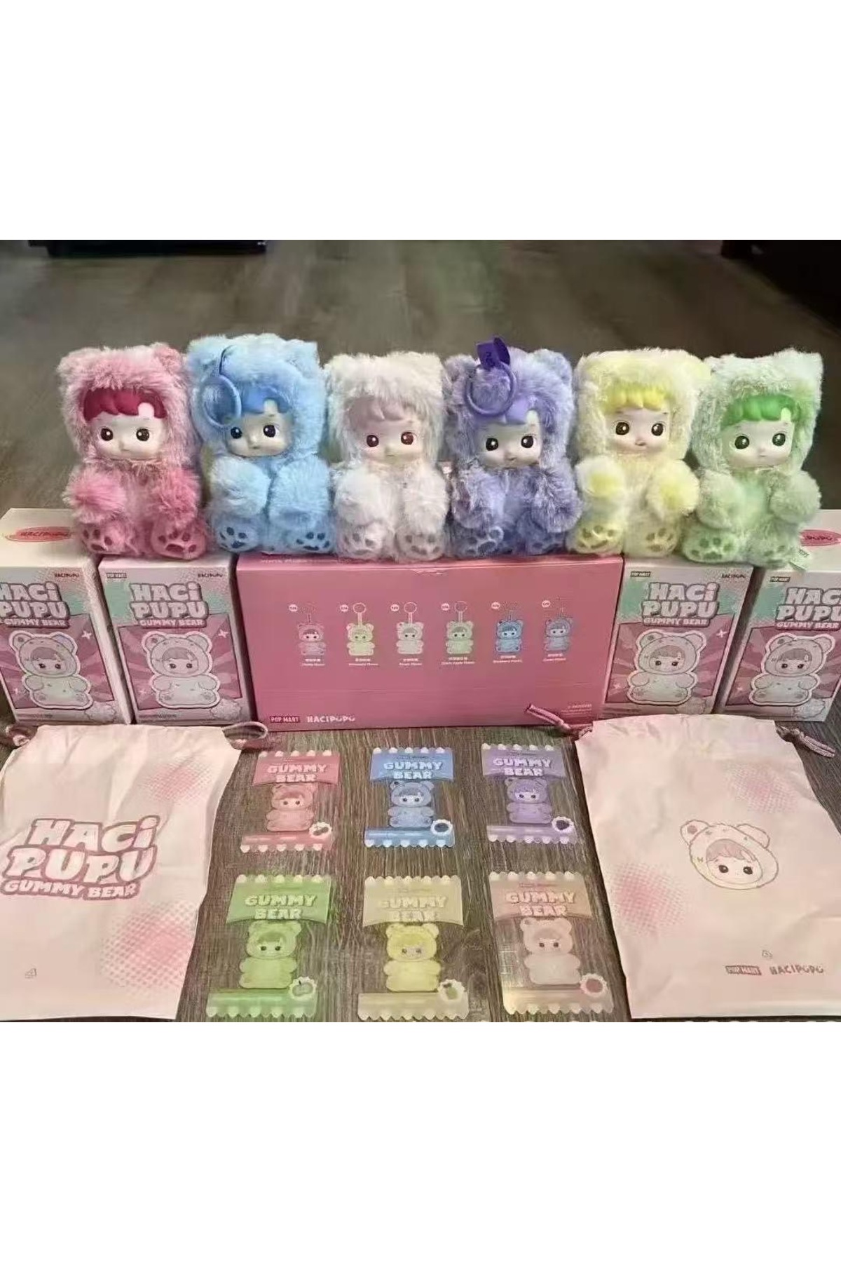 Vixora HACIPUPU LABUBU KOKULU PELUŞ OYUNCAK ÖZEL KUTUSUNDA