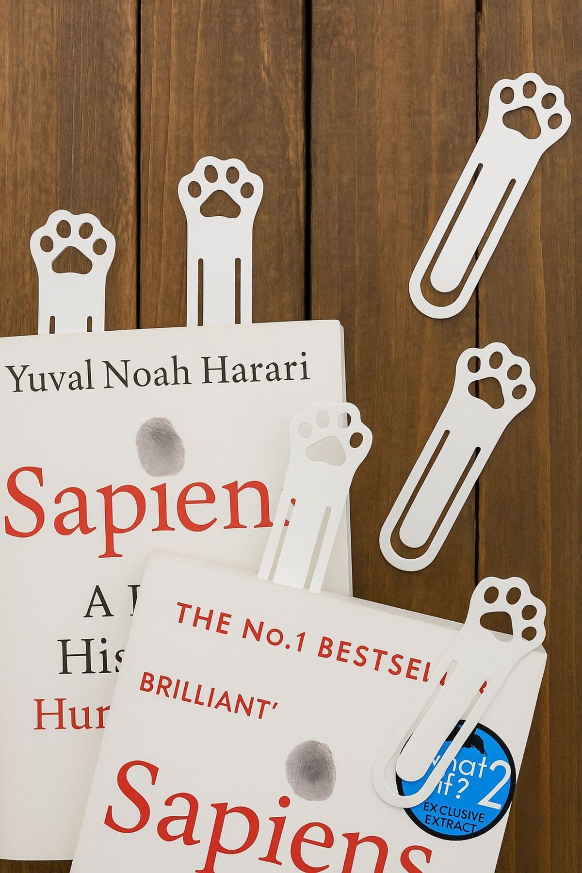 VENON 1 Adet BEYAZ Metal 9.5 Cm Kitap Ayraç Patili Metal Ataç Dosyalama Ayırma Kitap Sevenler