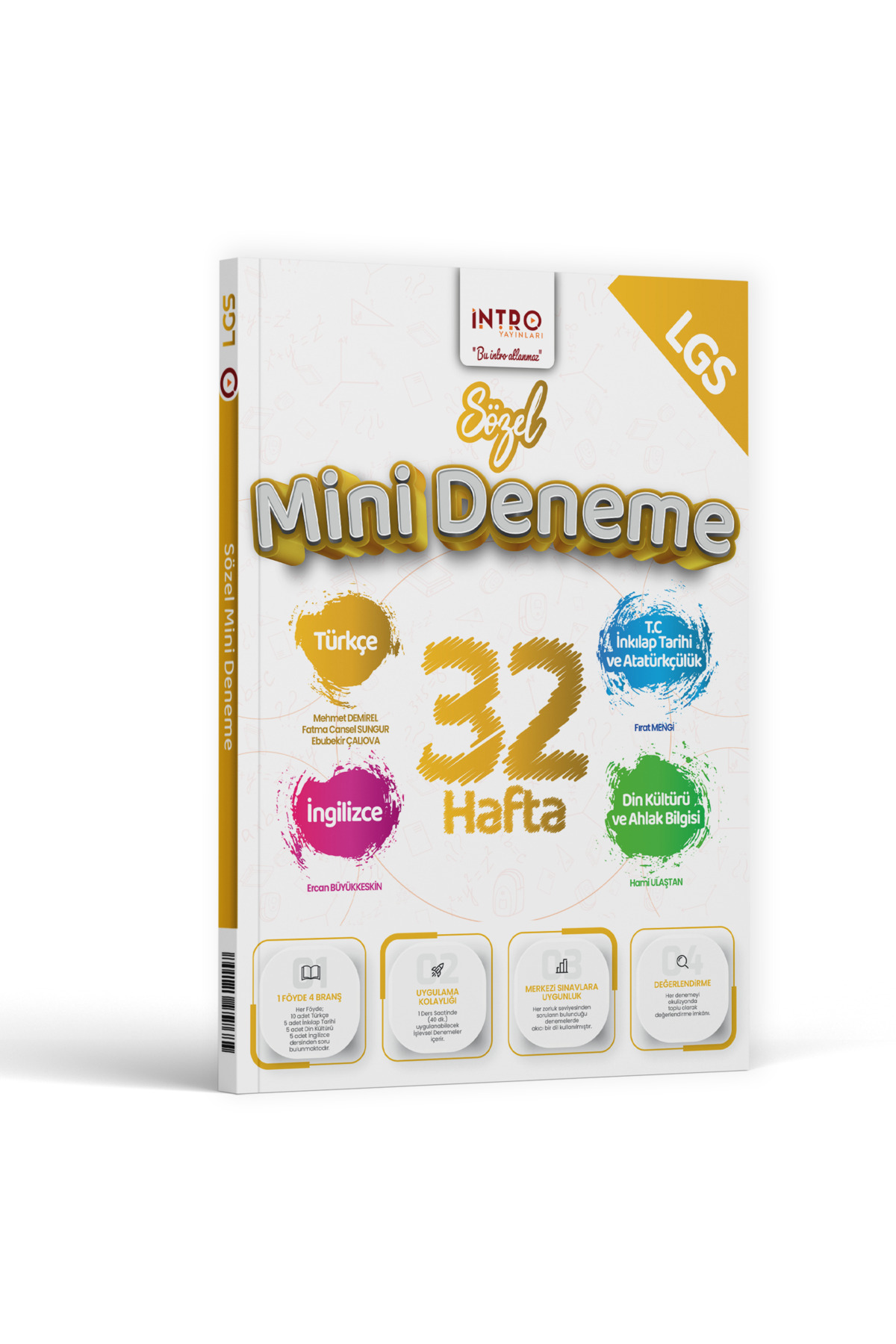 İntro Yayınları 8. Sınıf LGS Sözel 32 Hafta Mini Deneme 2026