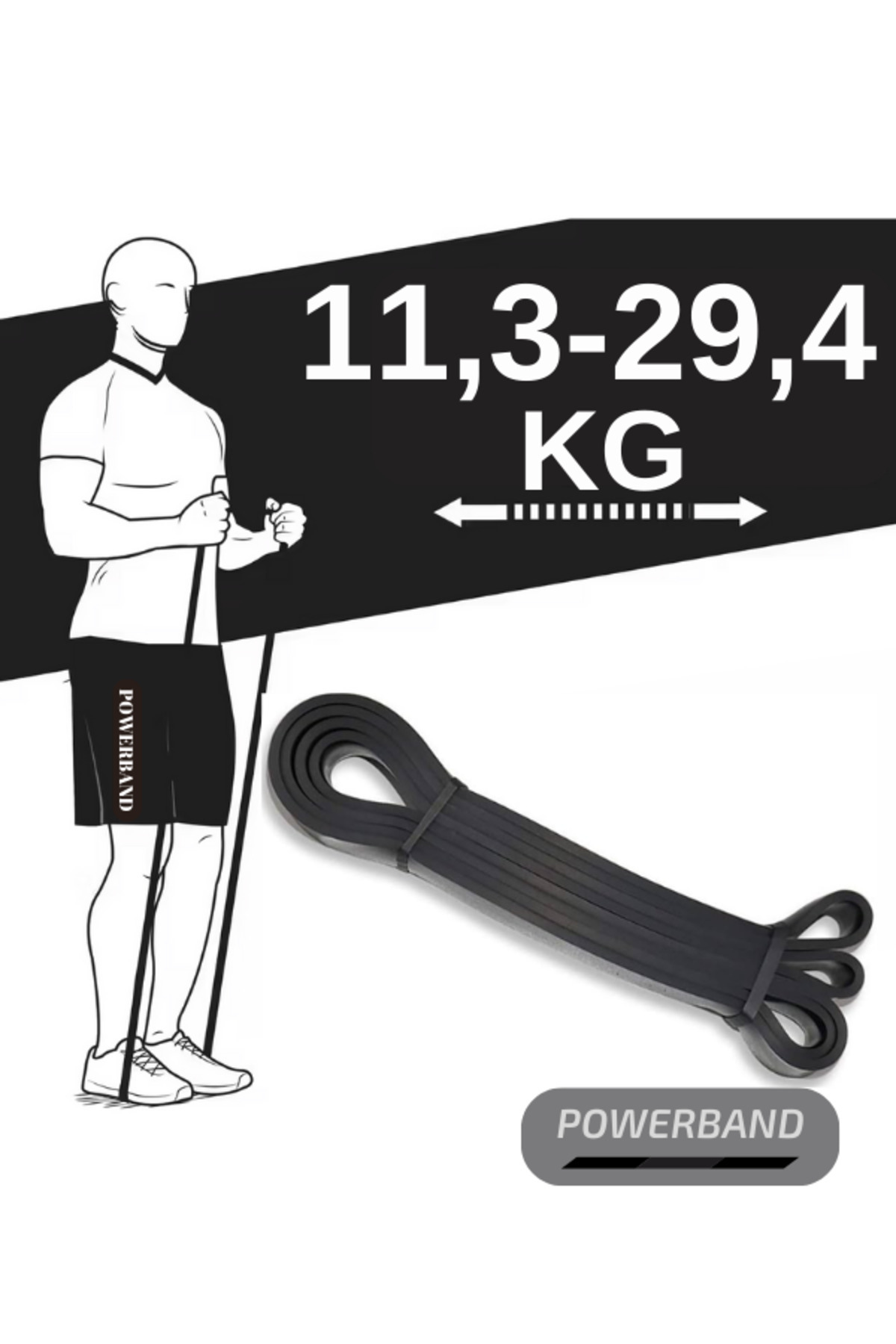 Resistance Rubber And Exercise Rubber Black Medium Medium Resistance Rubber Black