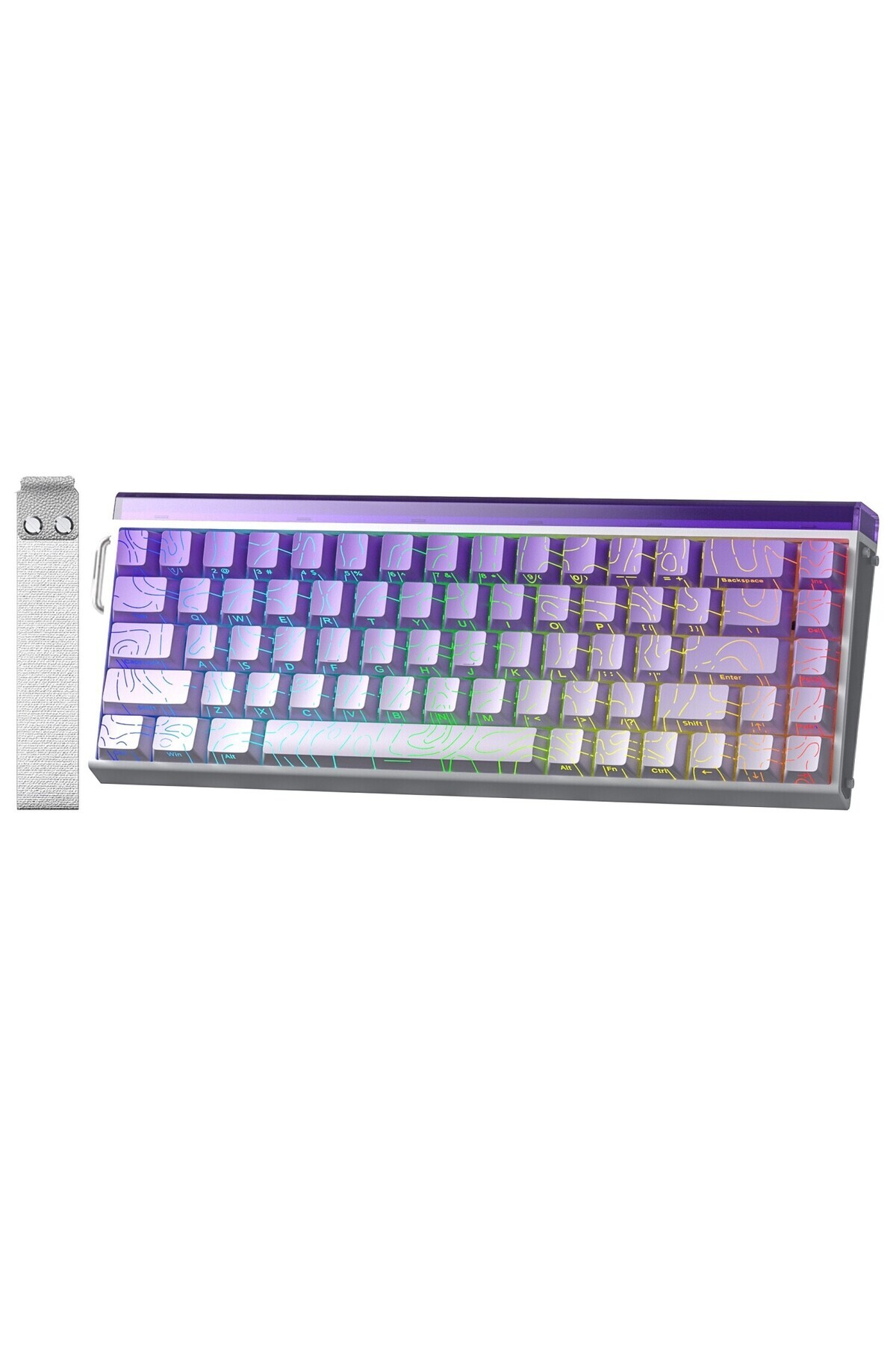 Aula Hero 68 HE Manyetik Klavye Rapid Trigger Dragon King Switch 8000Hz RGB Neon TKL Hot Swap Oyuncu