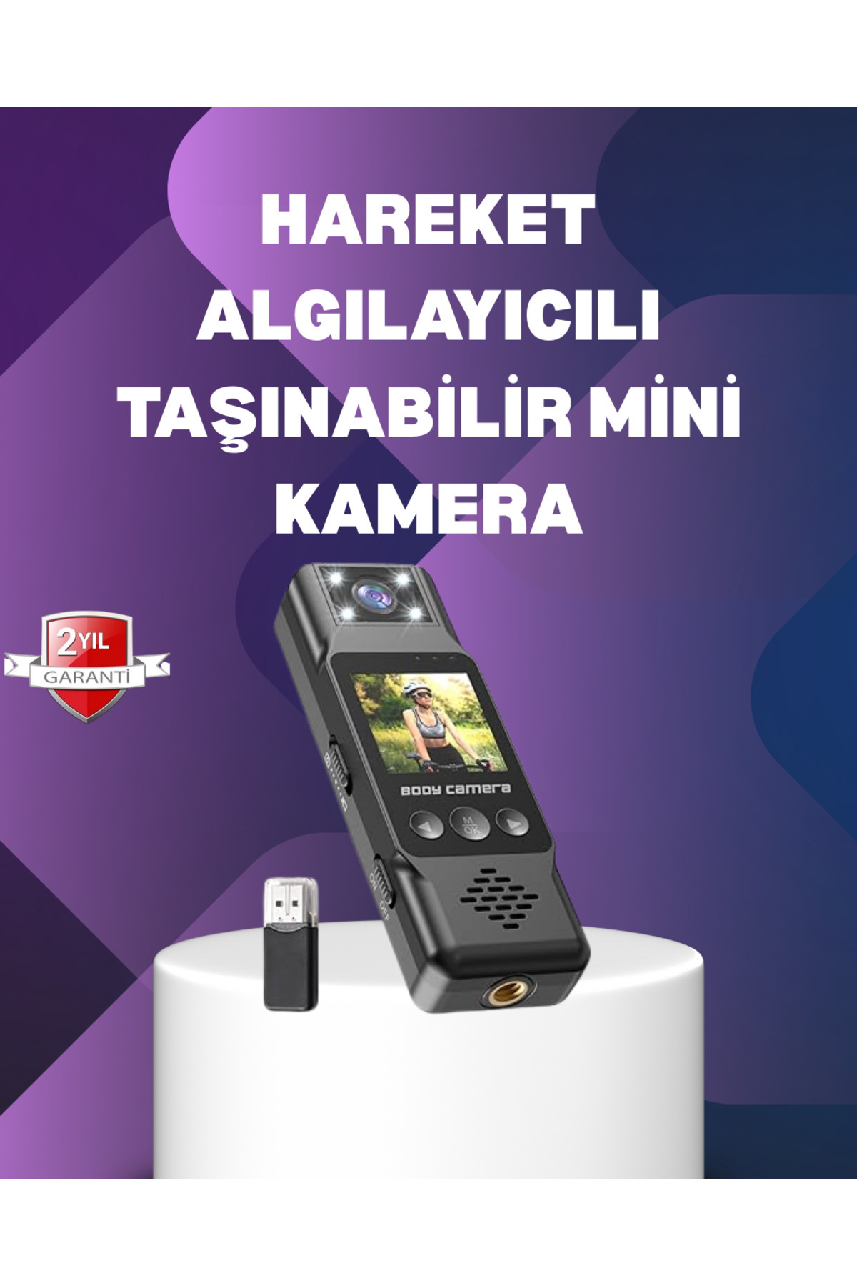 Bİ DÜNYA SHP 180° Dönebilen Lensli 1080P Mini Kamera