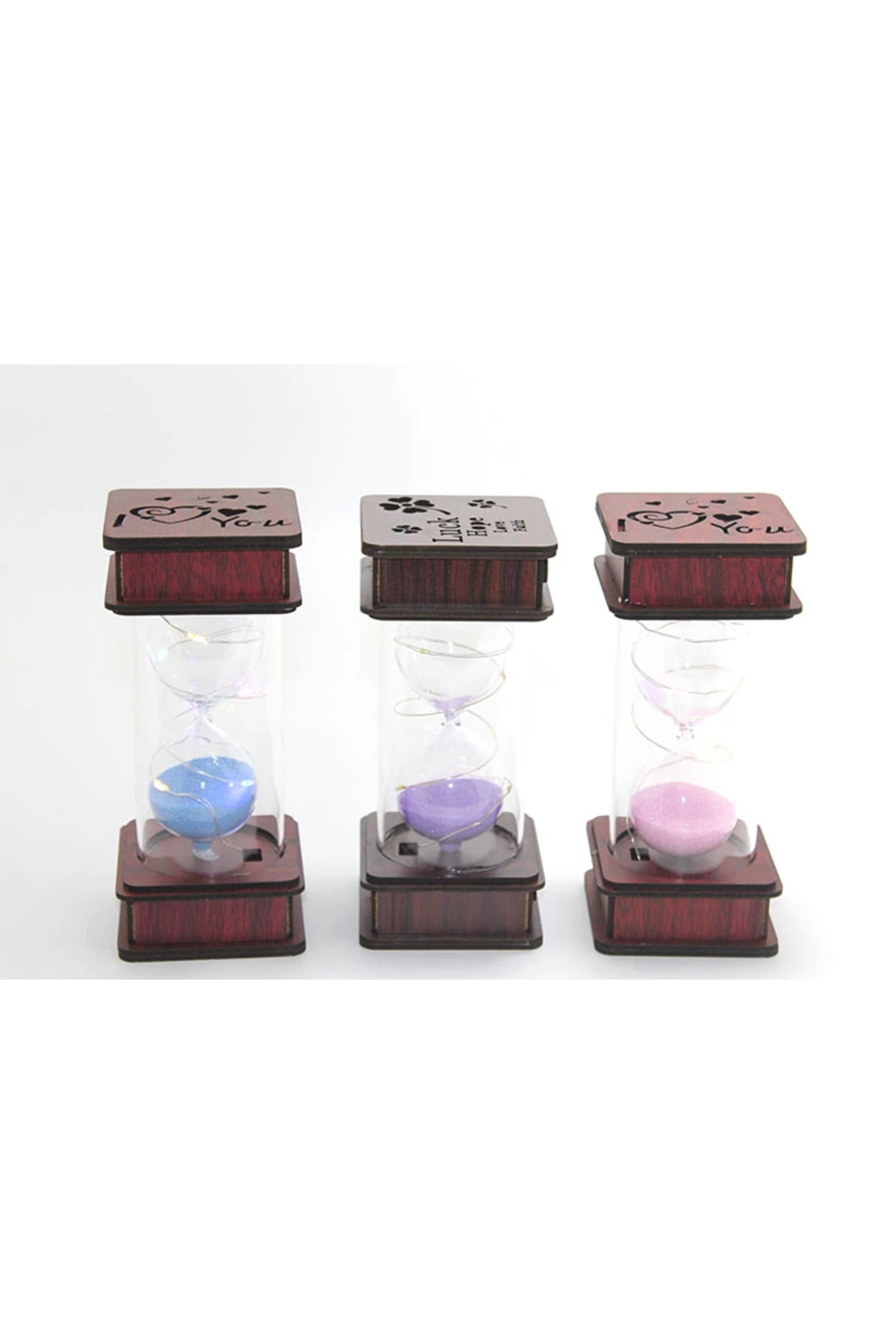 Hatıra Kutusu Ahşap Ledli Kumsaati Alk2502 - Lisinya