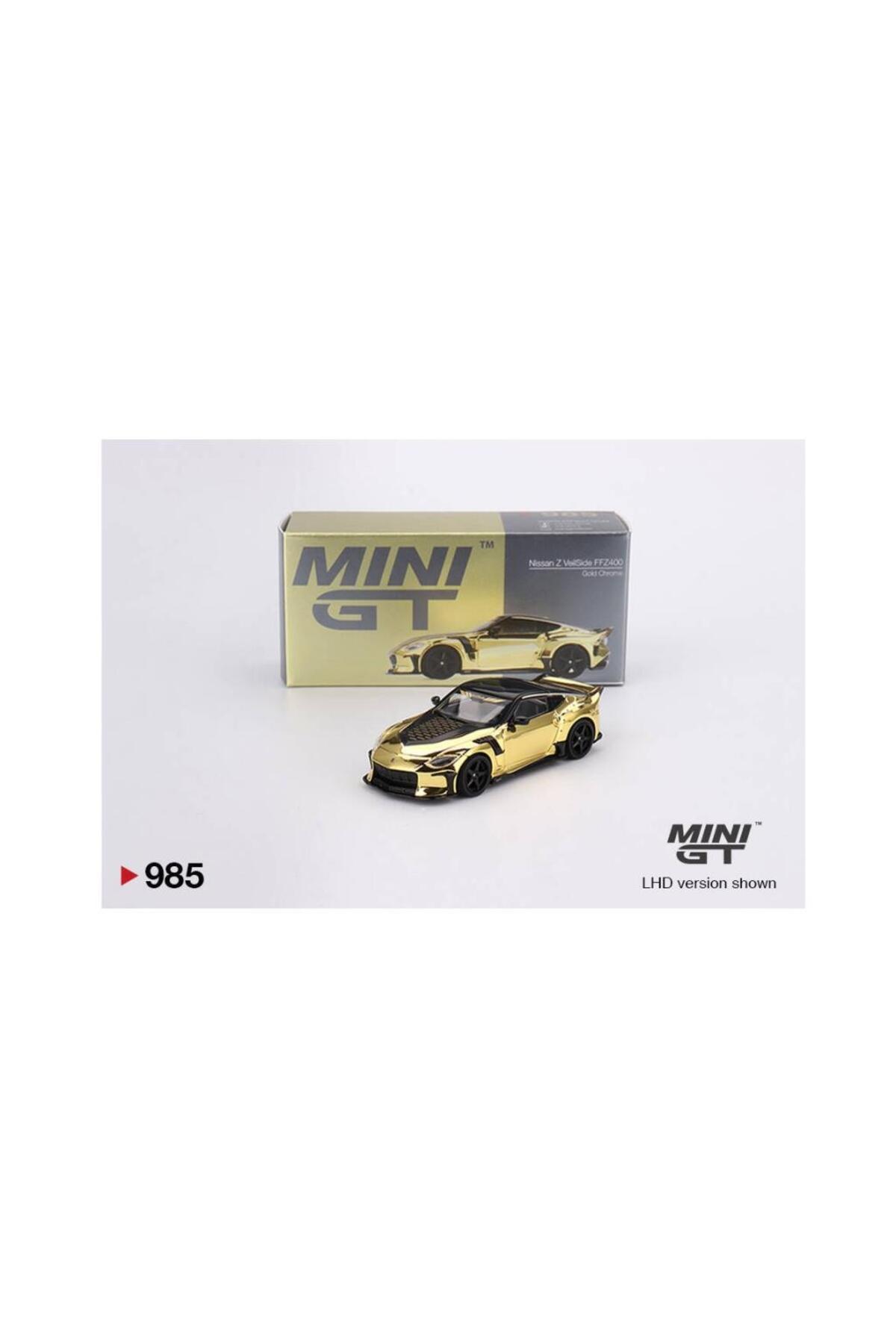 mini gt 985 Nissan Z VeilSide FFZ400 Gold Chrome 1/64 Model Araba