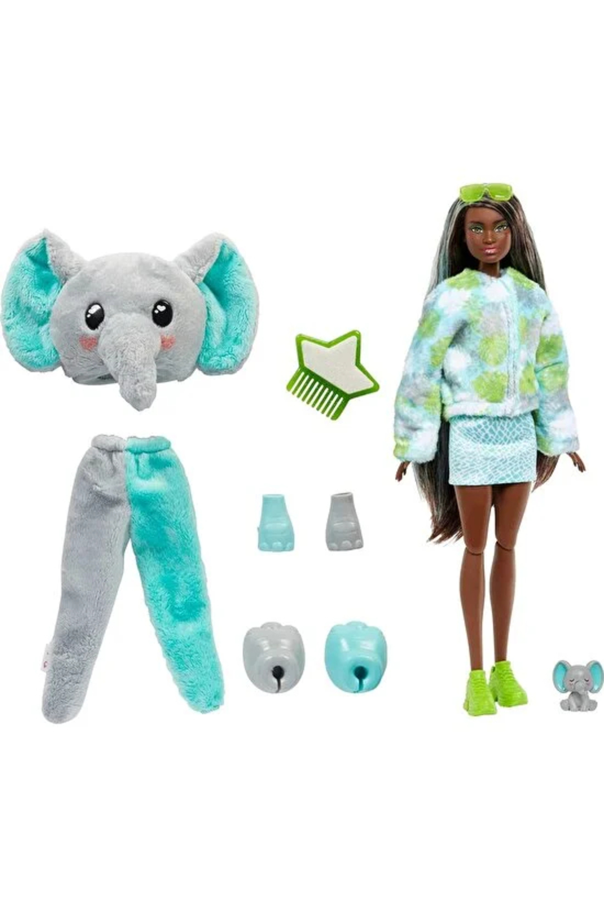 Barbie Cuite Reveal Bebekler Tropikal Orman Serisi - Fil HKP97-HKP98 fotoğrafı 2 (önizleme)