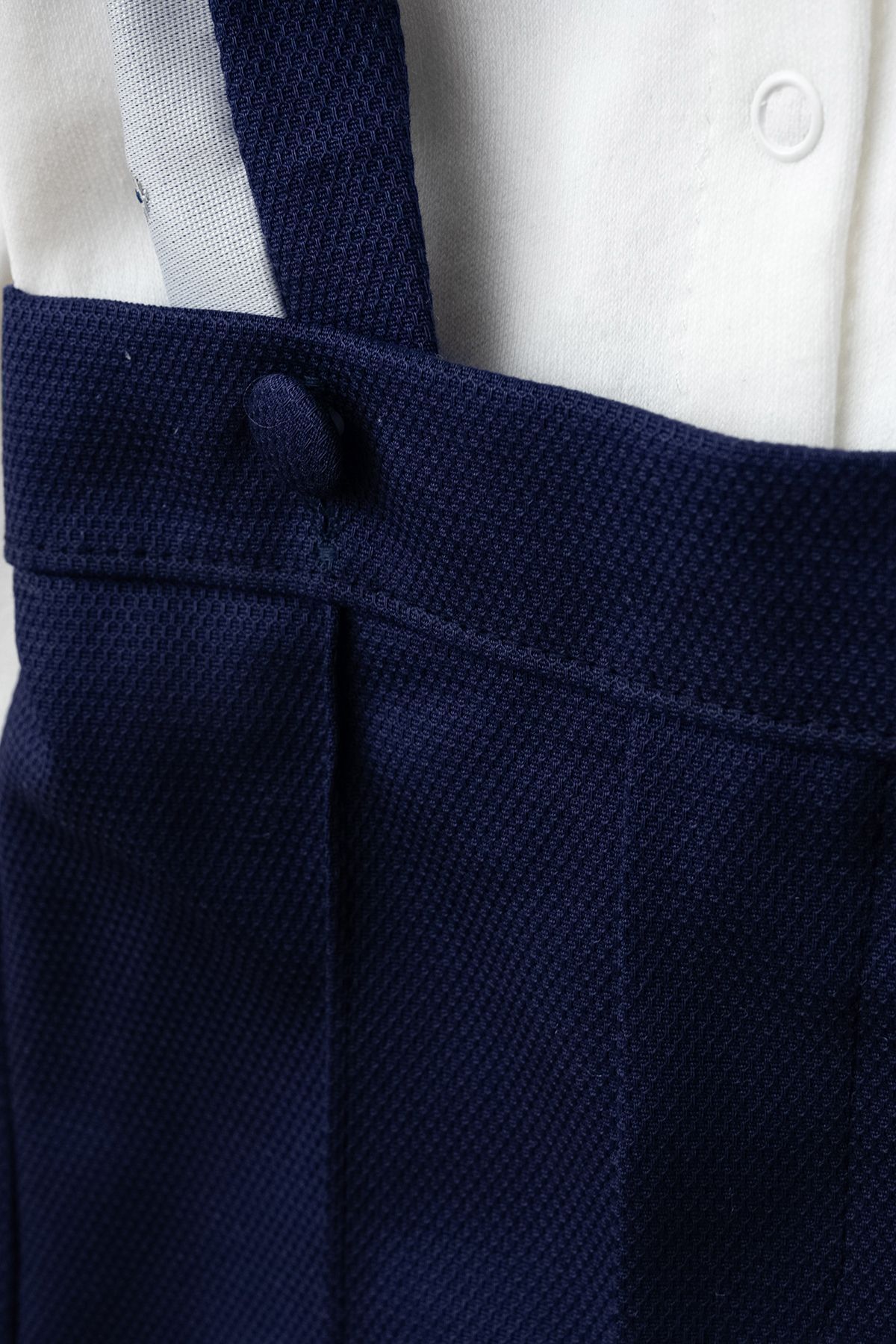 Petite Ponpon Baby Erkek Bebek Yenidoğan Mevlüt Takımı Bebek Ceketli Takım Elbise Lacivert fotoğrafı 5 (önizleme)