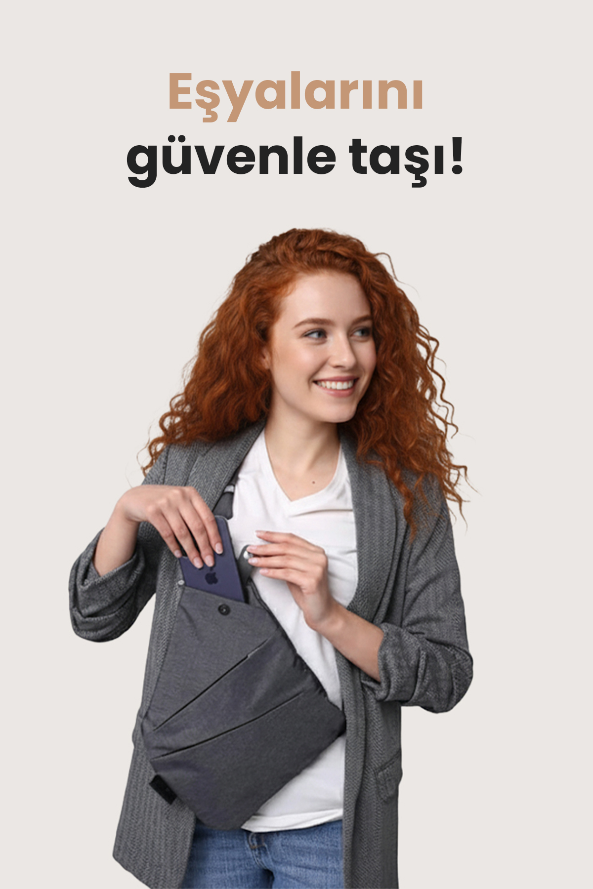 Viscoshy Hırsızlık Önleyici Seyahat Çantası