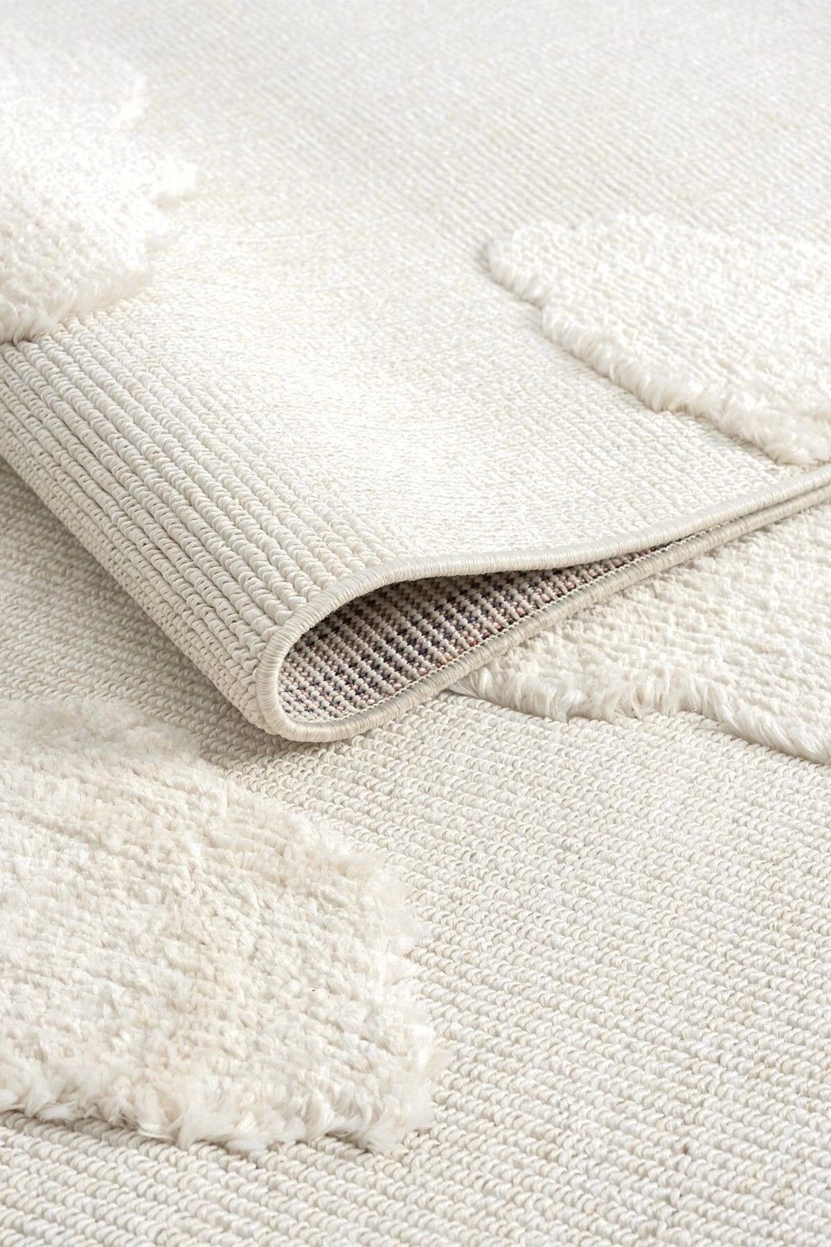 Eliz Home Bulut Desenli Krem Renk Dokuma Halı Bebek Odası Çocuk Odası Halısı 1 fotoğrafı 3 (önizleme)