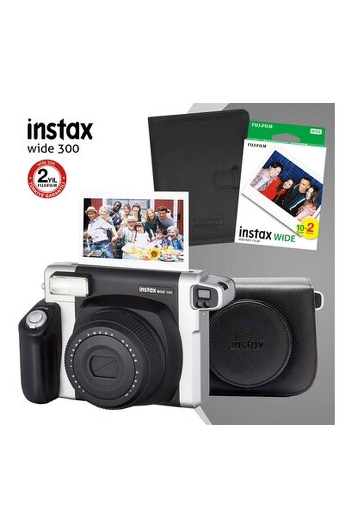 【 美品 】FUJI FILM INSTAX WIDE 300フィルムケース付き Fujifilm Instax Wide 300 Siyah Fotoğraf Makinesi ve Hediye Seti 1