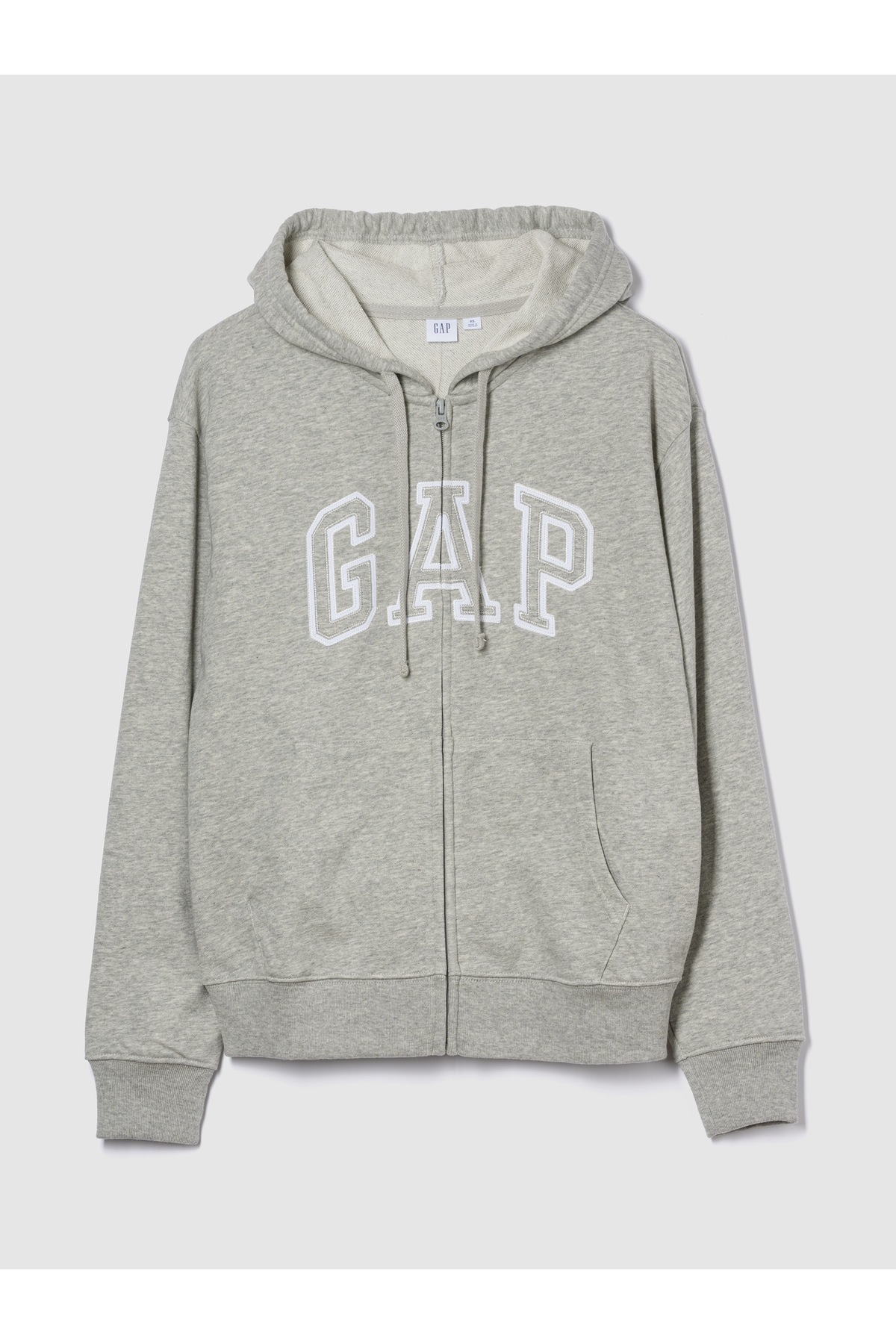 GAP  Kadın Gri Gap Logo Relaxed Fermuarlı Sweatshirt